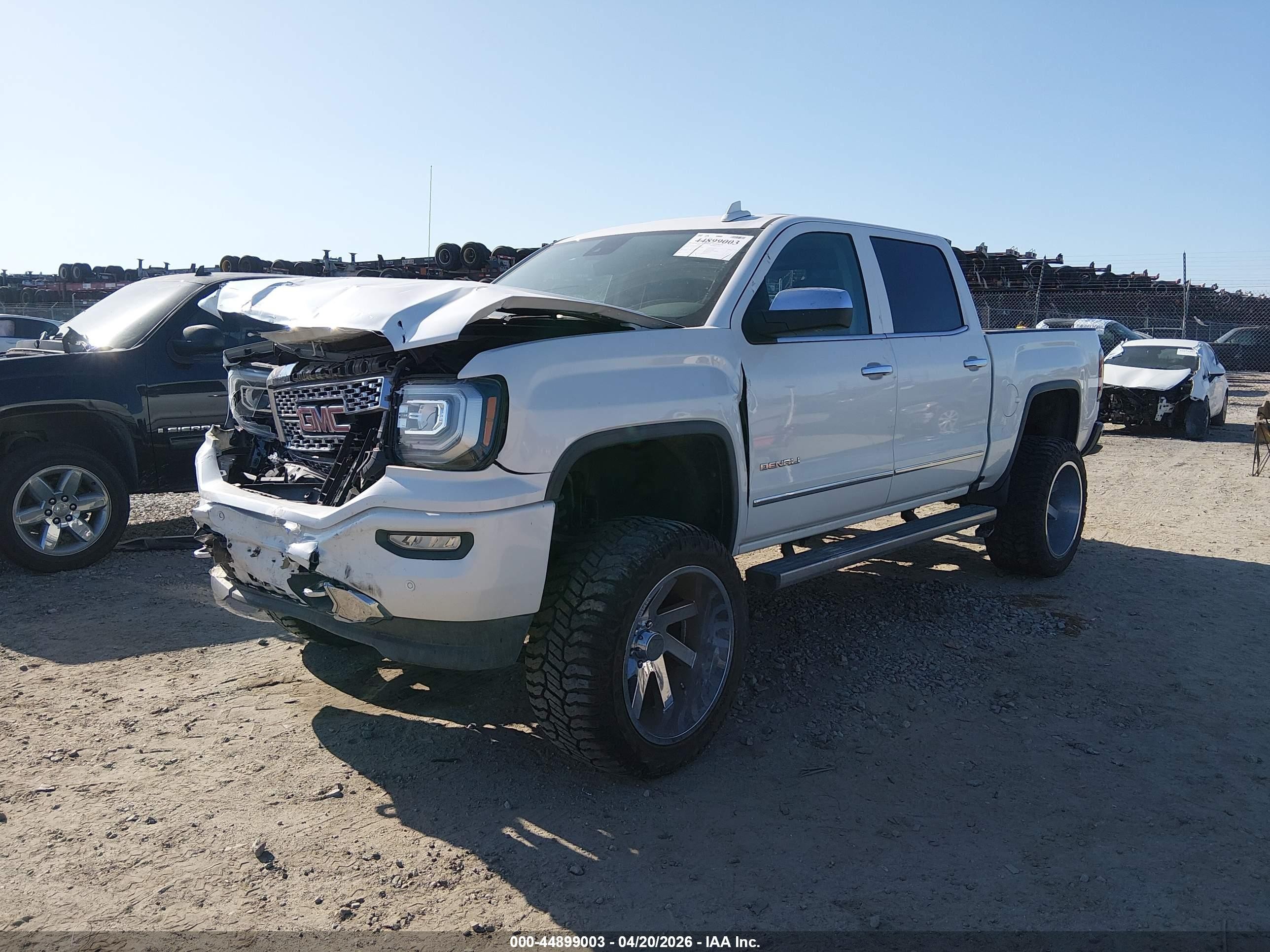 2017 Gmc Sierra 1500 Denali Белый vin: 3GTU2PEJ3HG251365