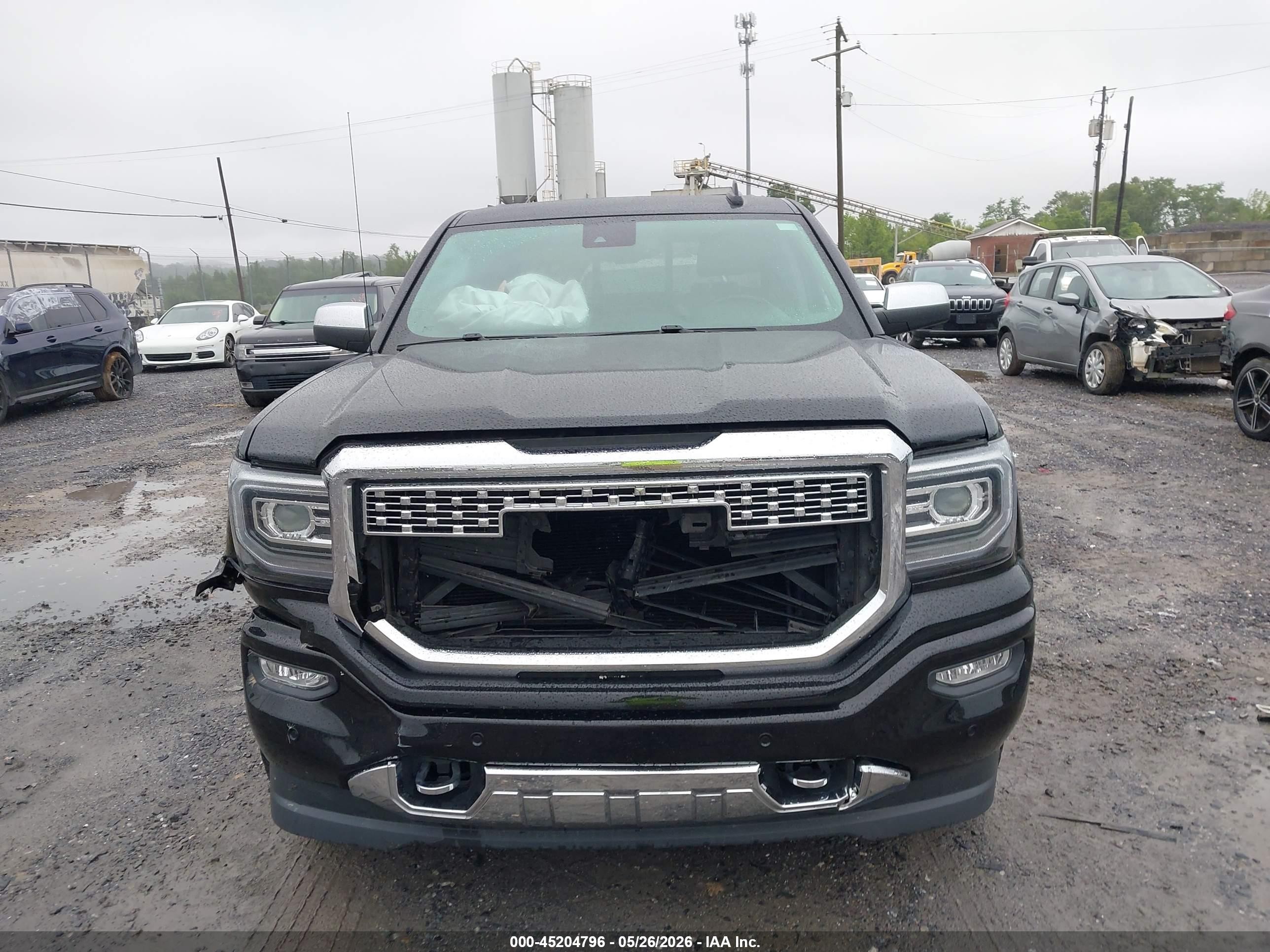 2018 Gmc Sierra 1500 Denali Black vin: 3GTU2PEJ6JG587758