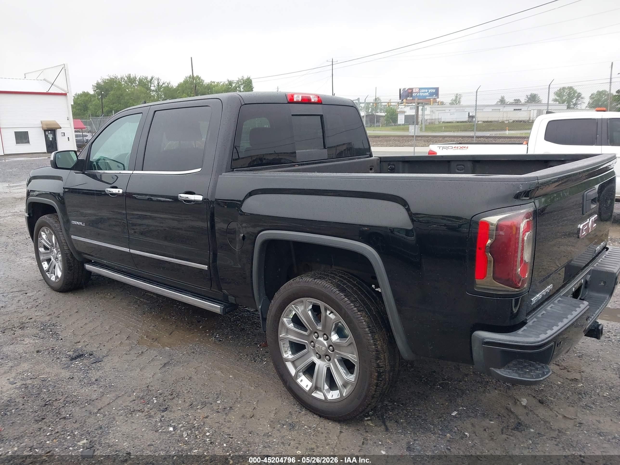 2018 Gmc Sierra 1500 Denali Black vin: 3GTU2PEJ6JG587758