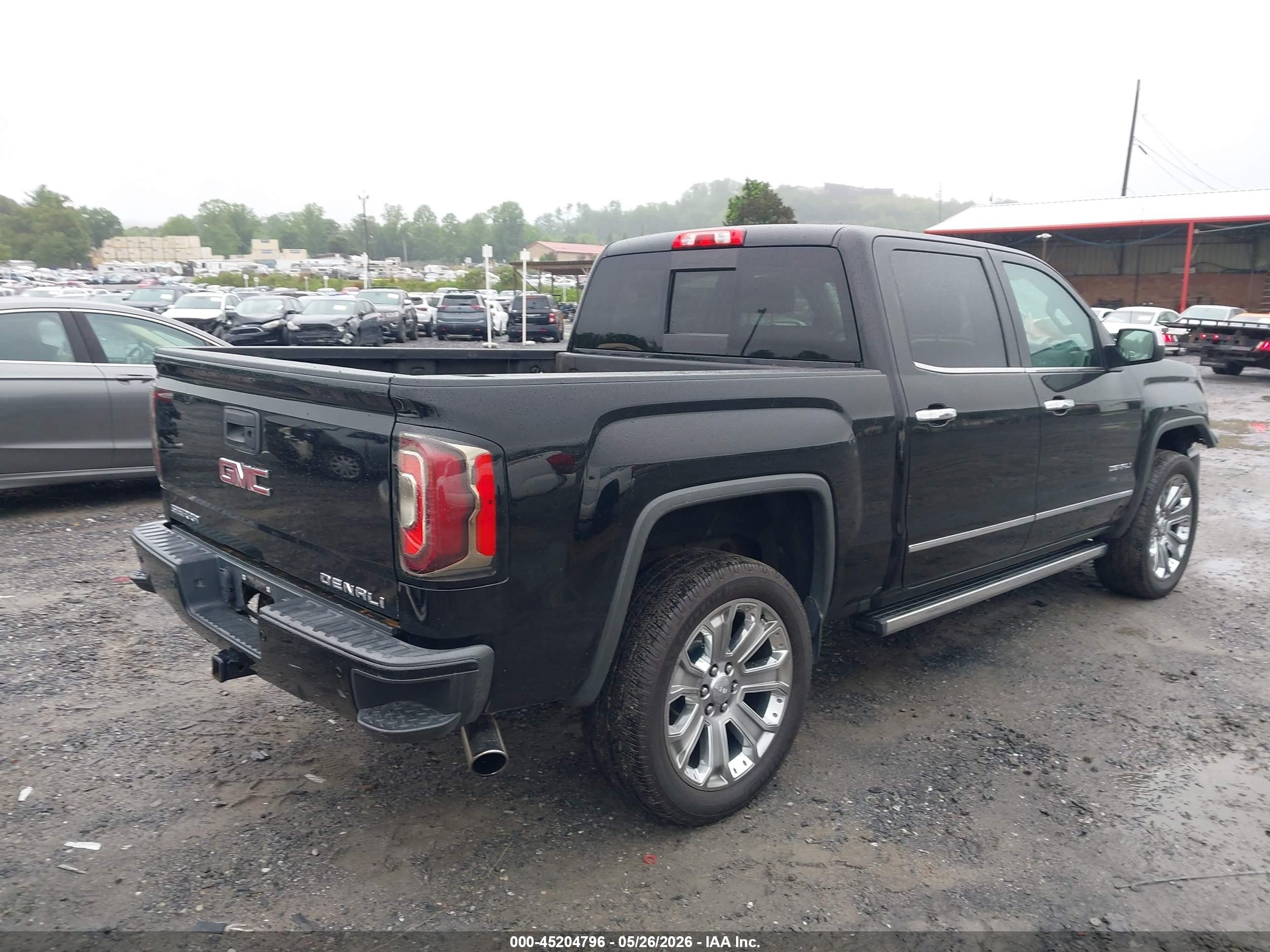 2018 Gmc Sierra 1500 Denali Black vin: 3GTU2PEJ6JG587758