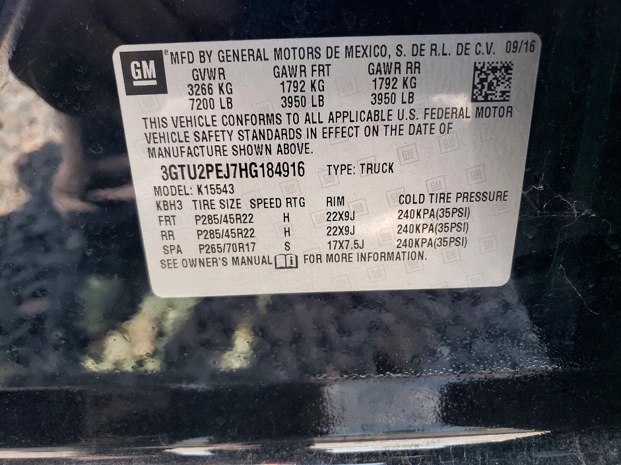 2017 Gmc Sierra K1500 Denali Черный vin: 3GTU2PEJ7HG184916