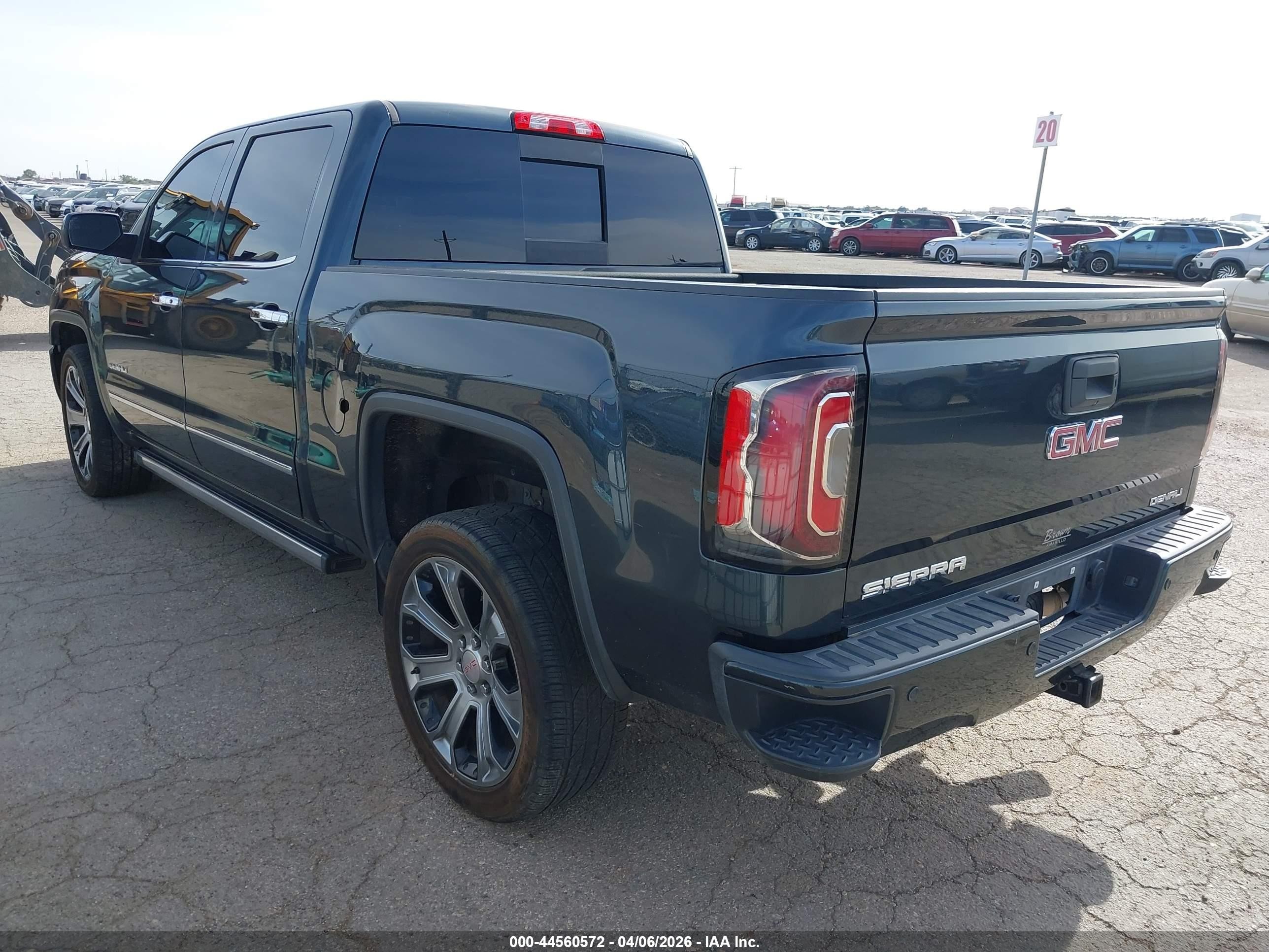 2017 Gmc Sierra 1500 Denali Серый vin: 3GTU2PEJXHG453409