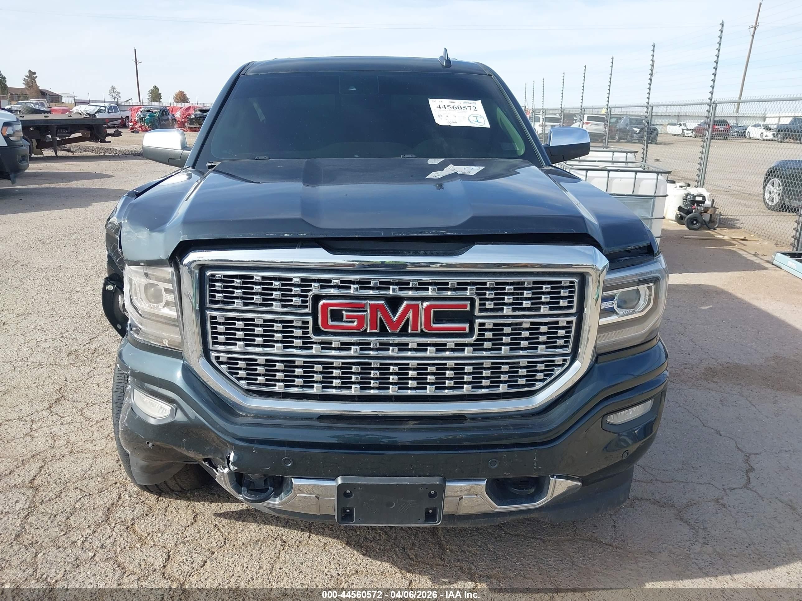 2017 Gmc Sierra 1500 Denali Серый vin: 3GTU2PEJXHG453409