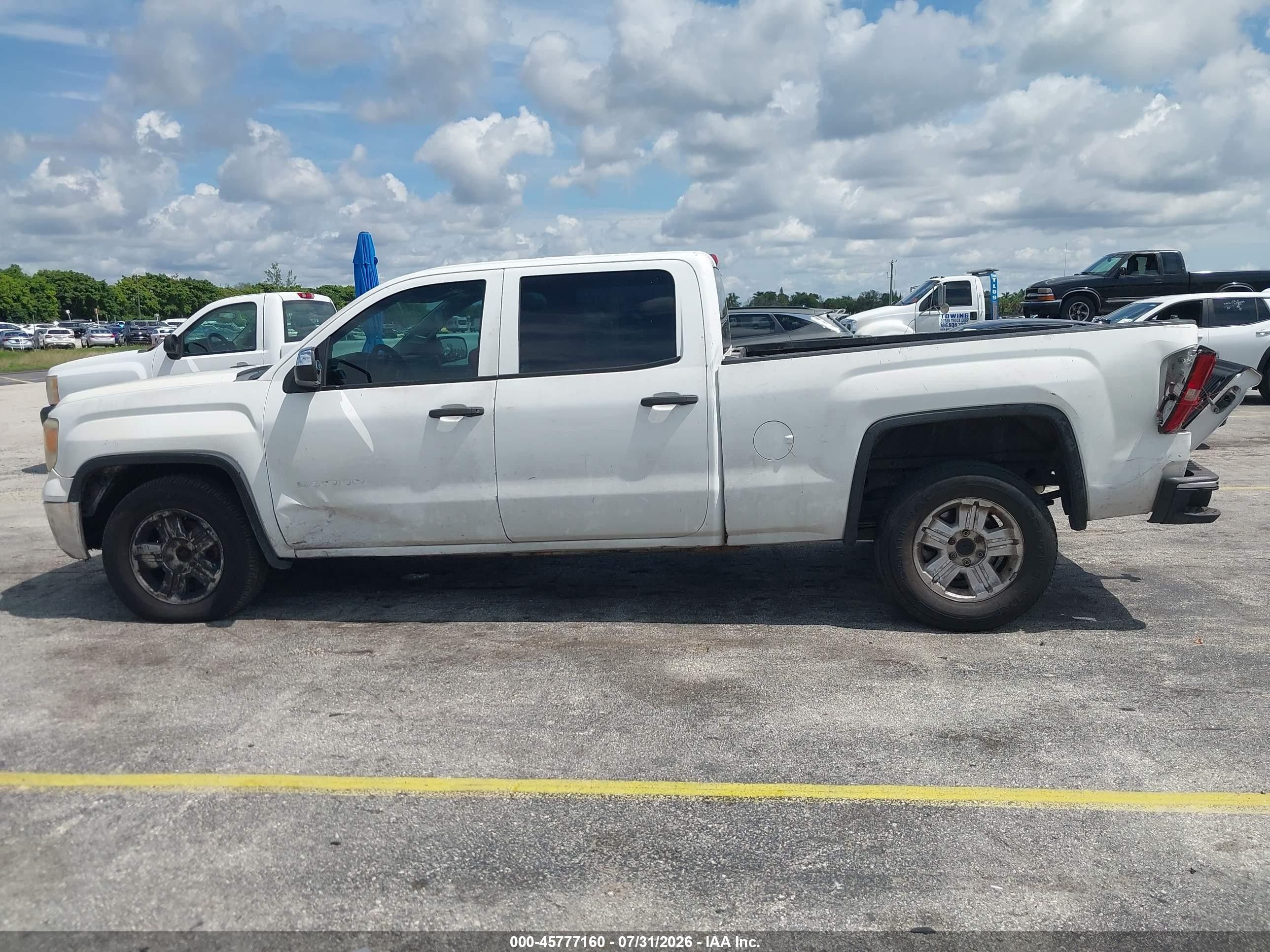 2015 Gmc Sierra 1500   White vin: 3GTU2TEC3FG317811