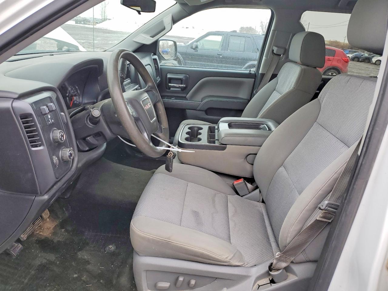 2015 Gmc Sierra K1500 White vin: 3GTU2TECXFG102278