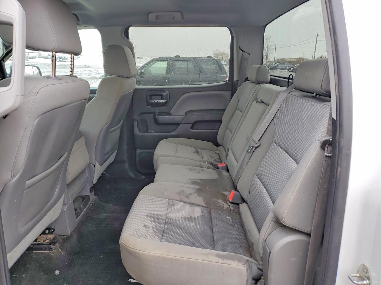 2015 Gmc Sierra K1500 White vin: 3GTU2TECXFG102278