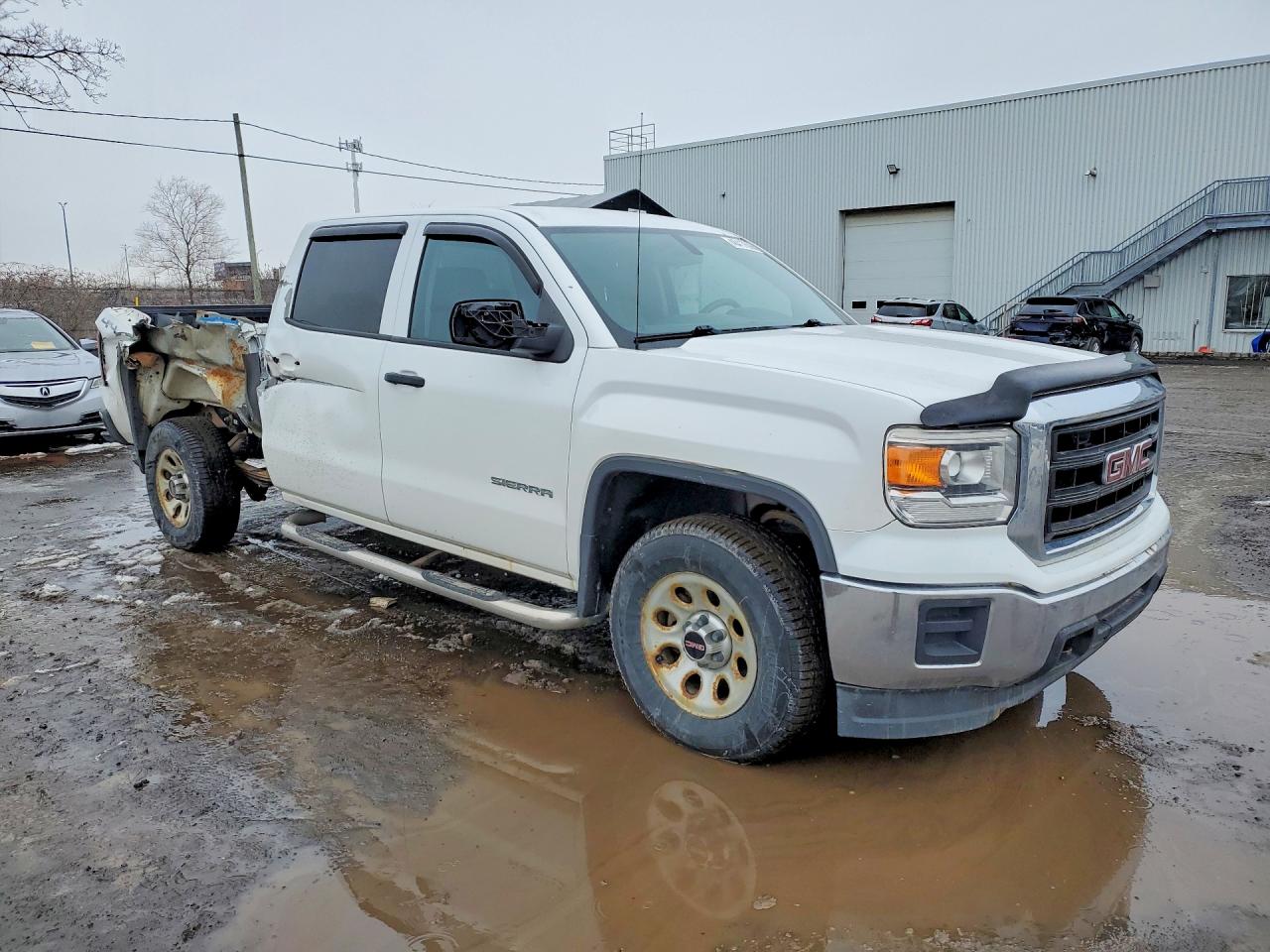 2015 Gmc Sierra K1500 White vin: 3GTU2TECXFG102278