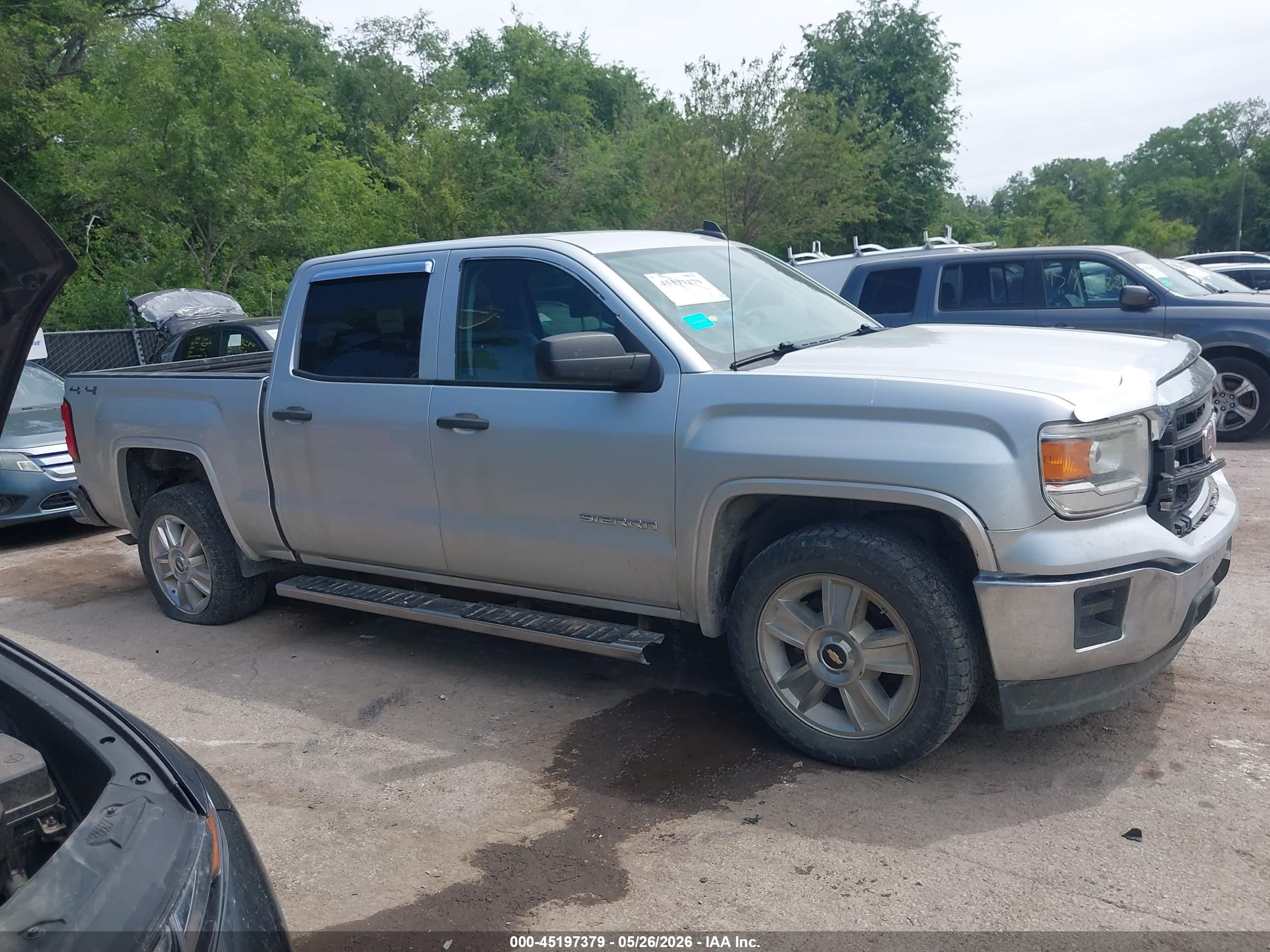 2015 Gmc Sierra 1500   Silver vin: 3GTU2TECXFG412074