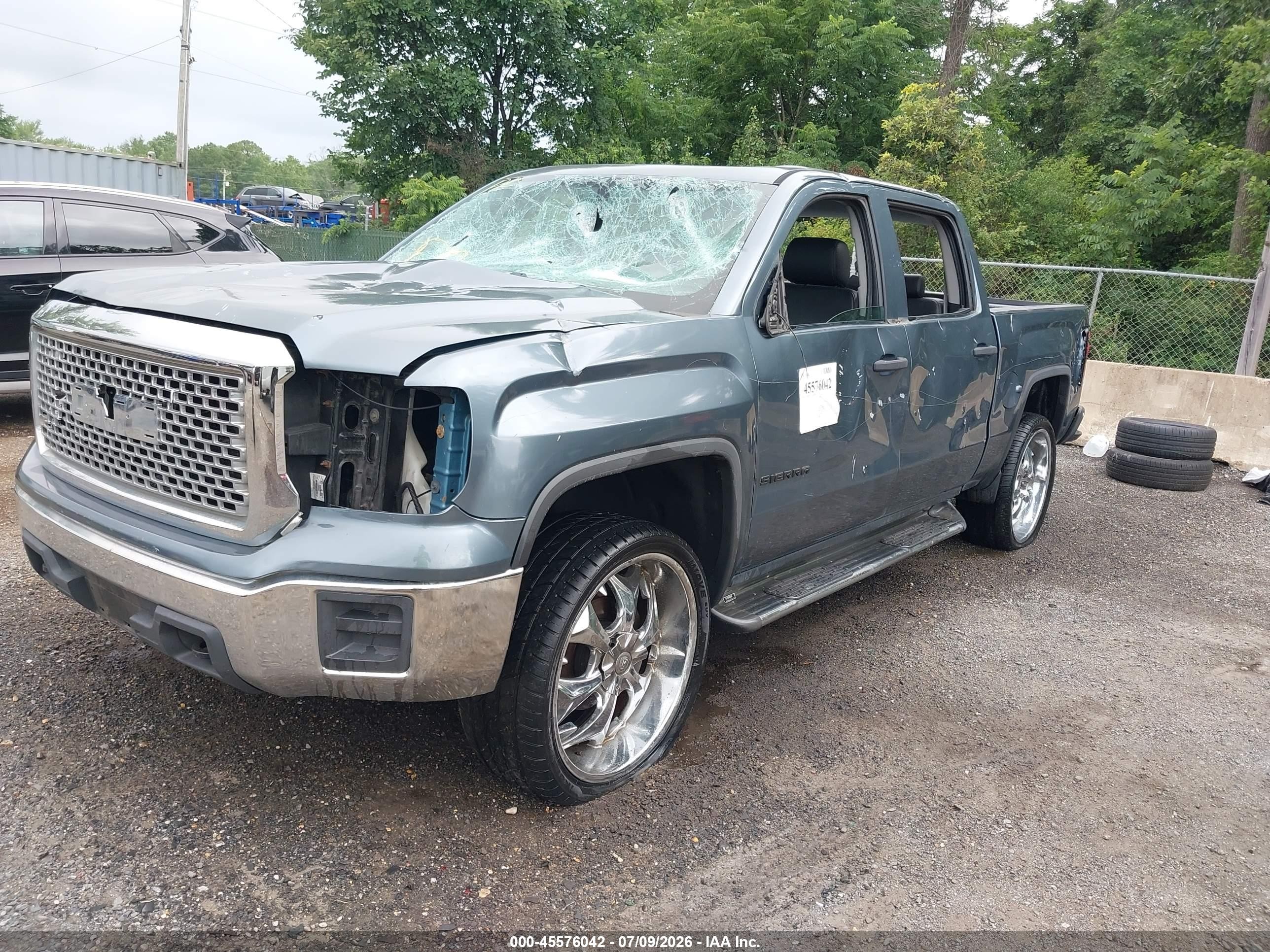 2014 Gmc Sierra 1500   Синий vin: 3GTU2TEH3EG289681