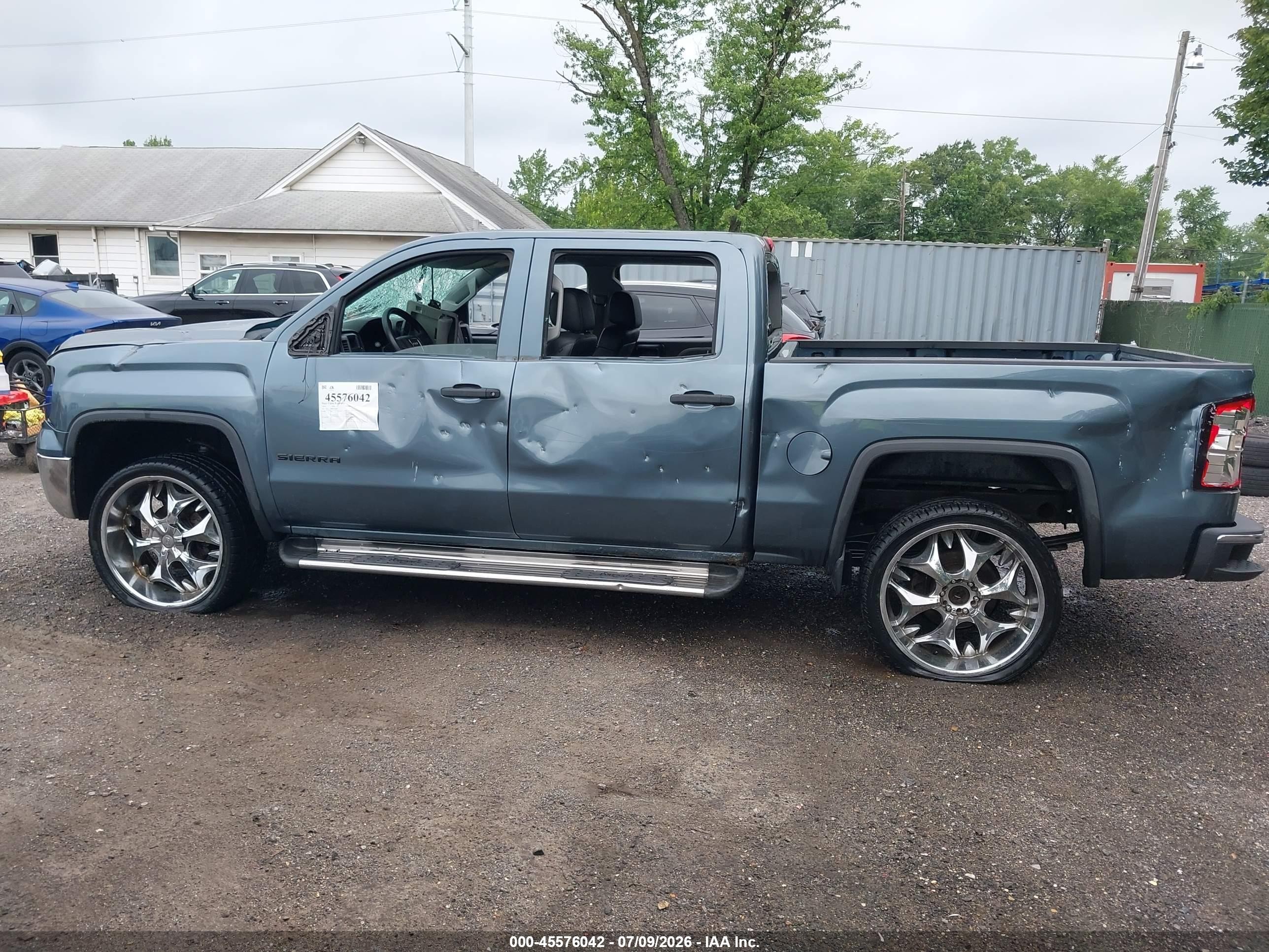 2014 Gmc Sierra 1500   Синий vin: 3GTU2TEH3EG289681