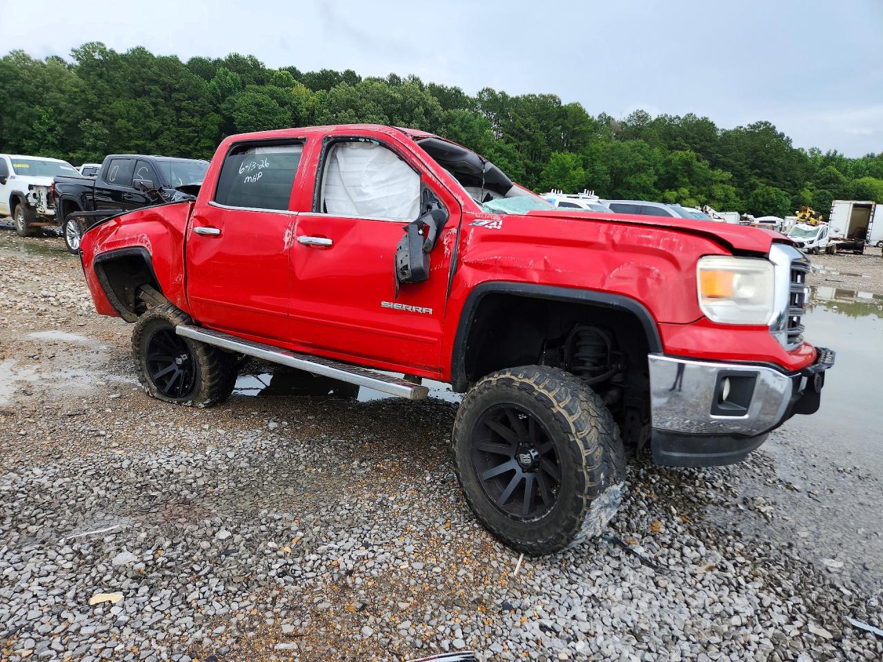 2014 Gmc Sierra K1500 Sle Red vin: 3GTU2UEC0EG104268
