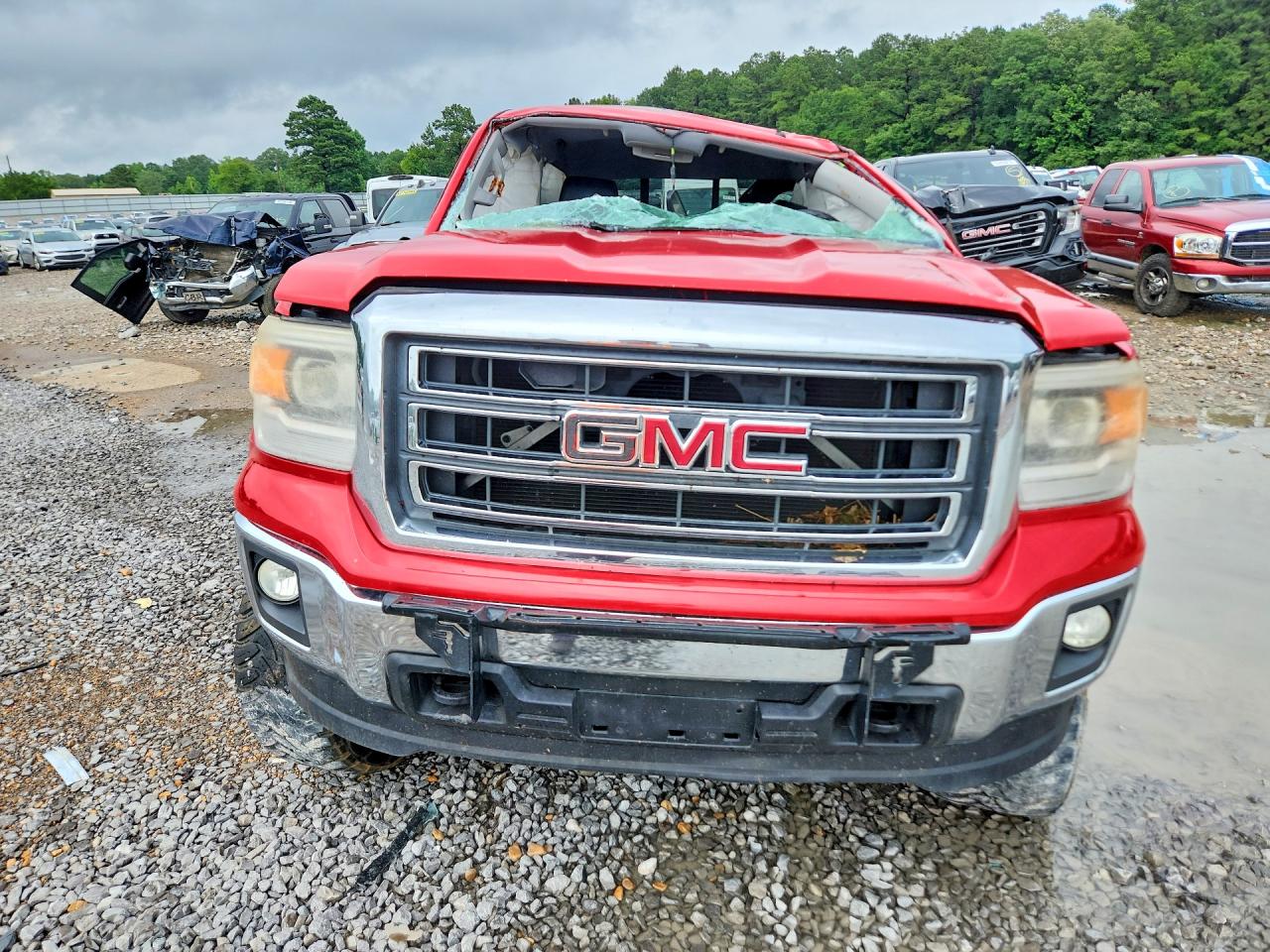 2014 Gmc Sierra K1500 Sle Red vin: 3GTU2UEC0EG104268