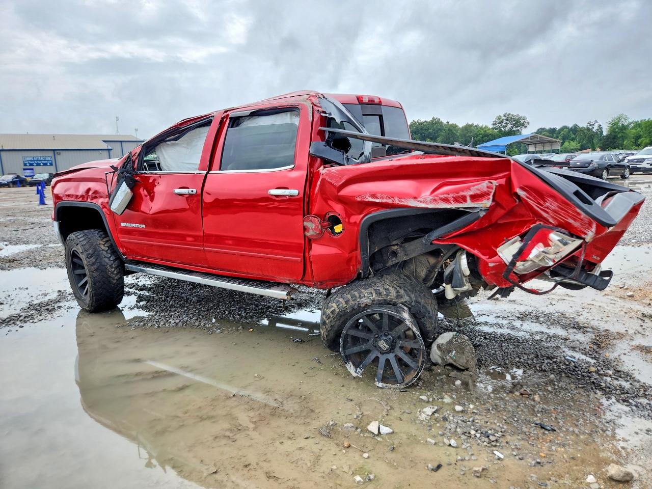 2014 Gmc Sierra K1500 Sle Red vin: 3GTU2UEC0EG104268