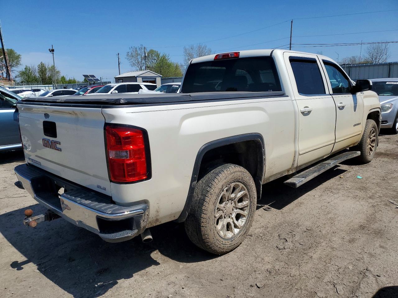 2014 Gmc Sierra K1500 Sle Белый vin: 3GTU2UEC0EG127632