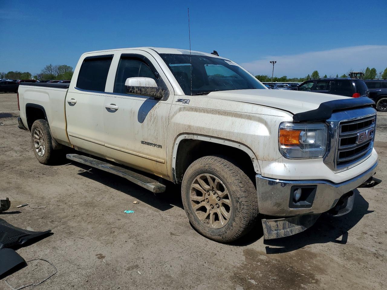 2014 Gmc Sierra K1500 Sle Белый vin: 3GTU2UEC0EG127632