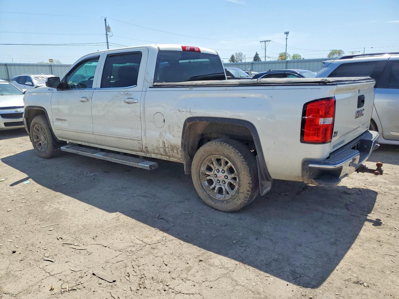 2014 Gmc Sierra K1500 Sle Белый vin: 3GTU2UEC0EG127632