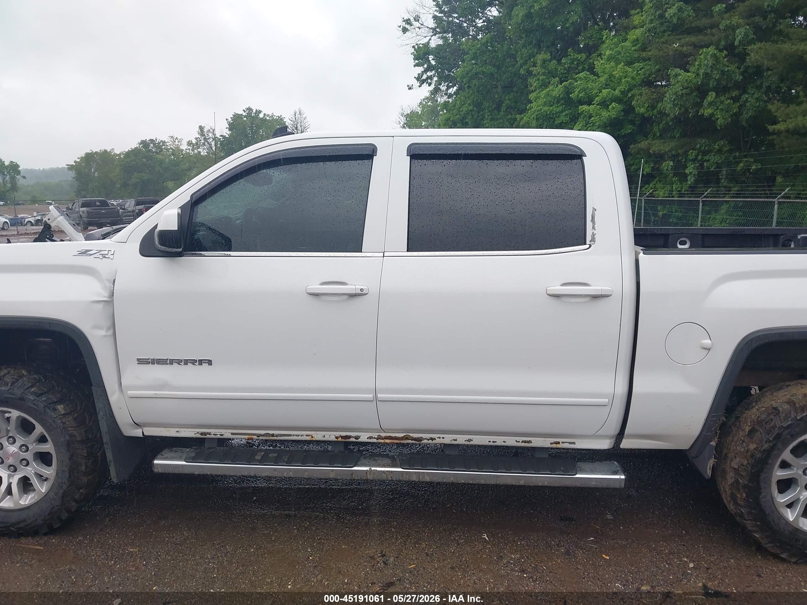 2014 Gmc Sierra 1500 Sle White vin: 3GTU2UEC0EG312117