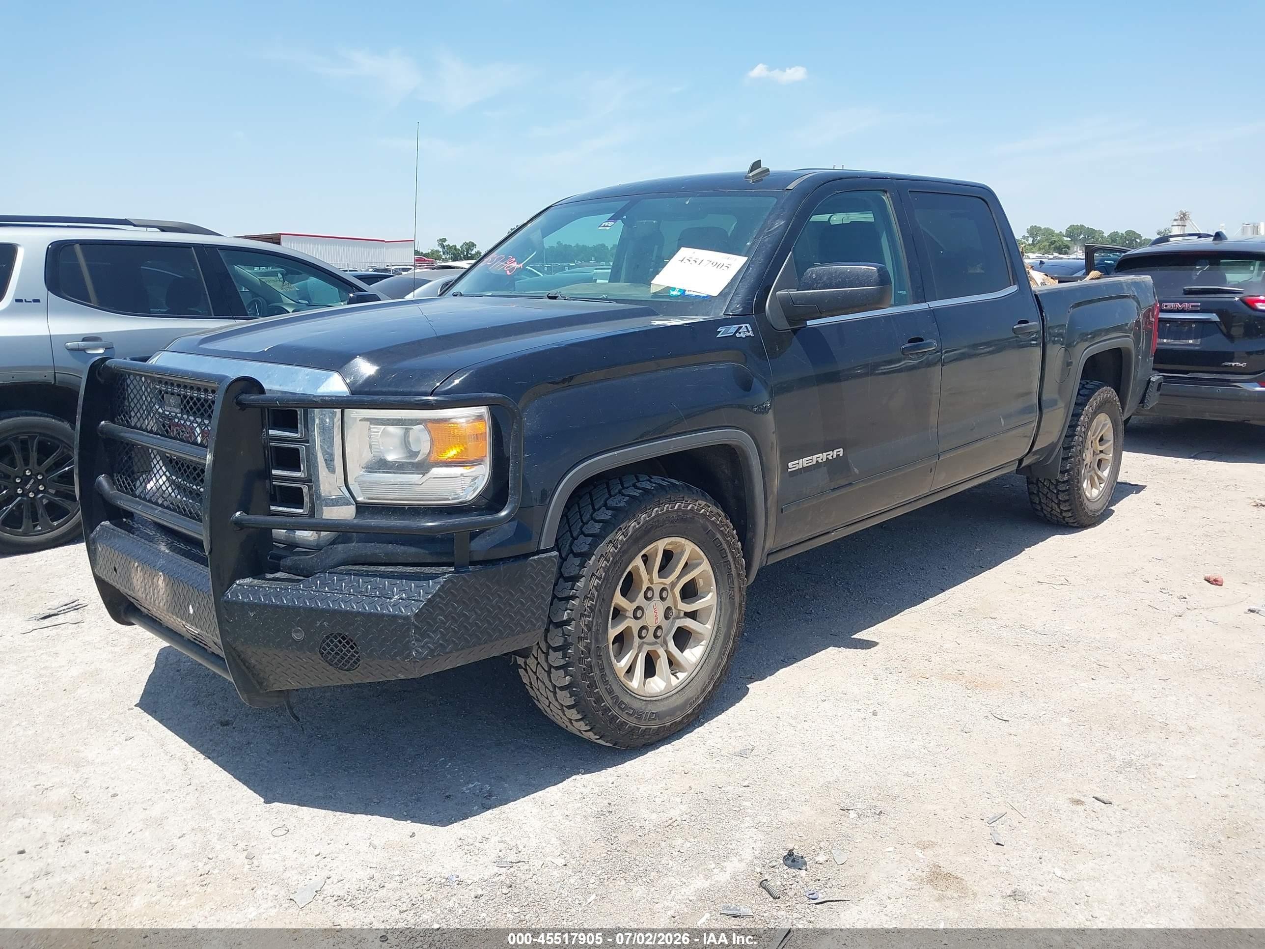 2014 Gmc Sierra 1500 Sle Black vin: 3GTU2UEC0EG317477