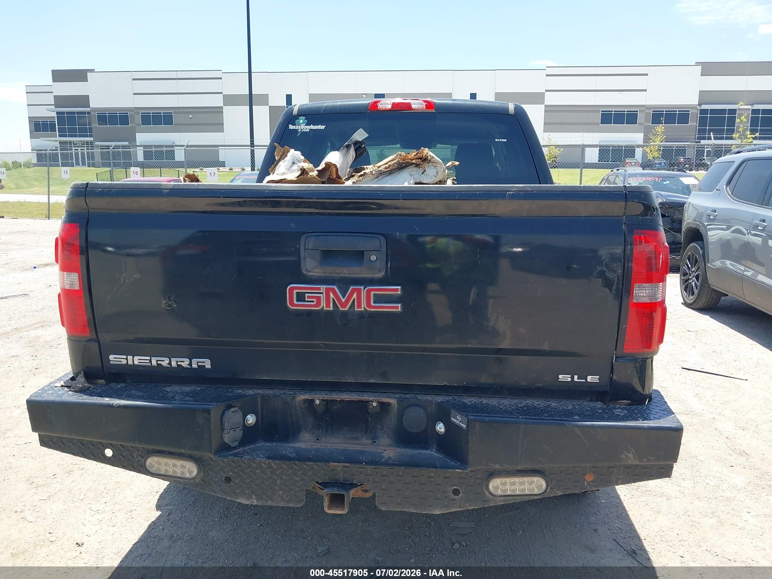 2014 Gmc Sierra 1500 Sle Black vin: 3GTU2UEC0EG317477
