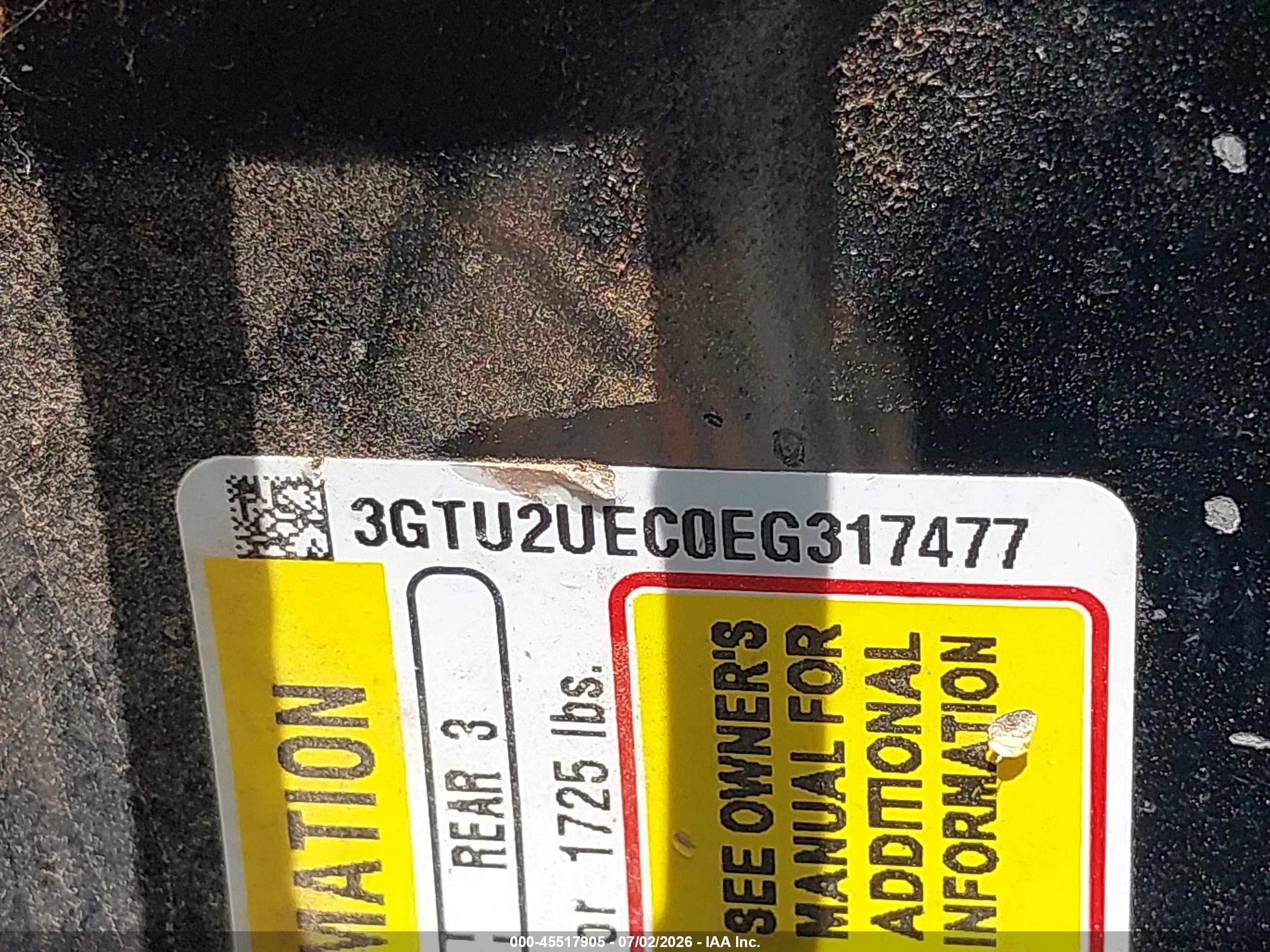 2014 Gmc Sierra 1500 Sle Black vin: 3GTU2UEC0EG317477