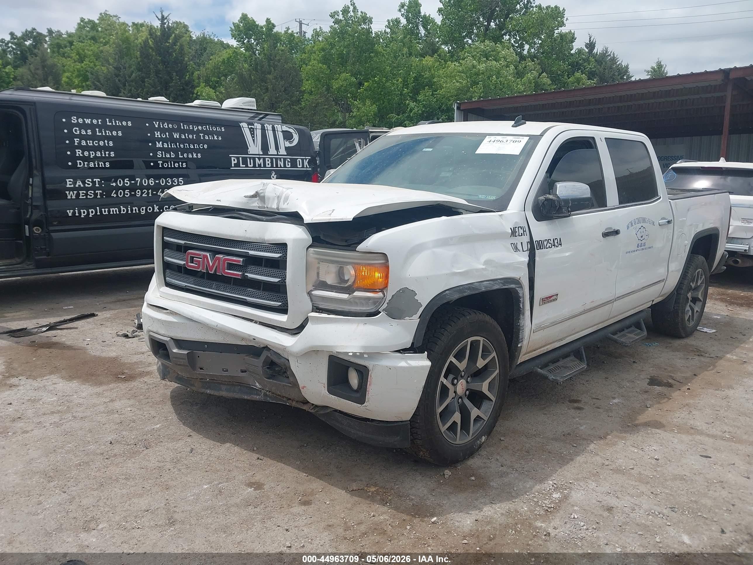 2014 Gmc Sierra 1500 Sle Белый vin: 3GTU2UEC0EG453303
