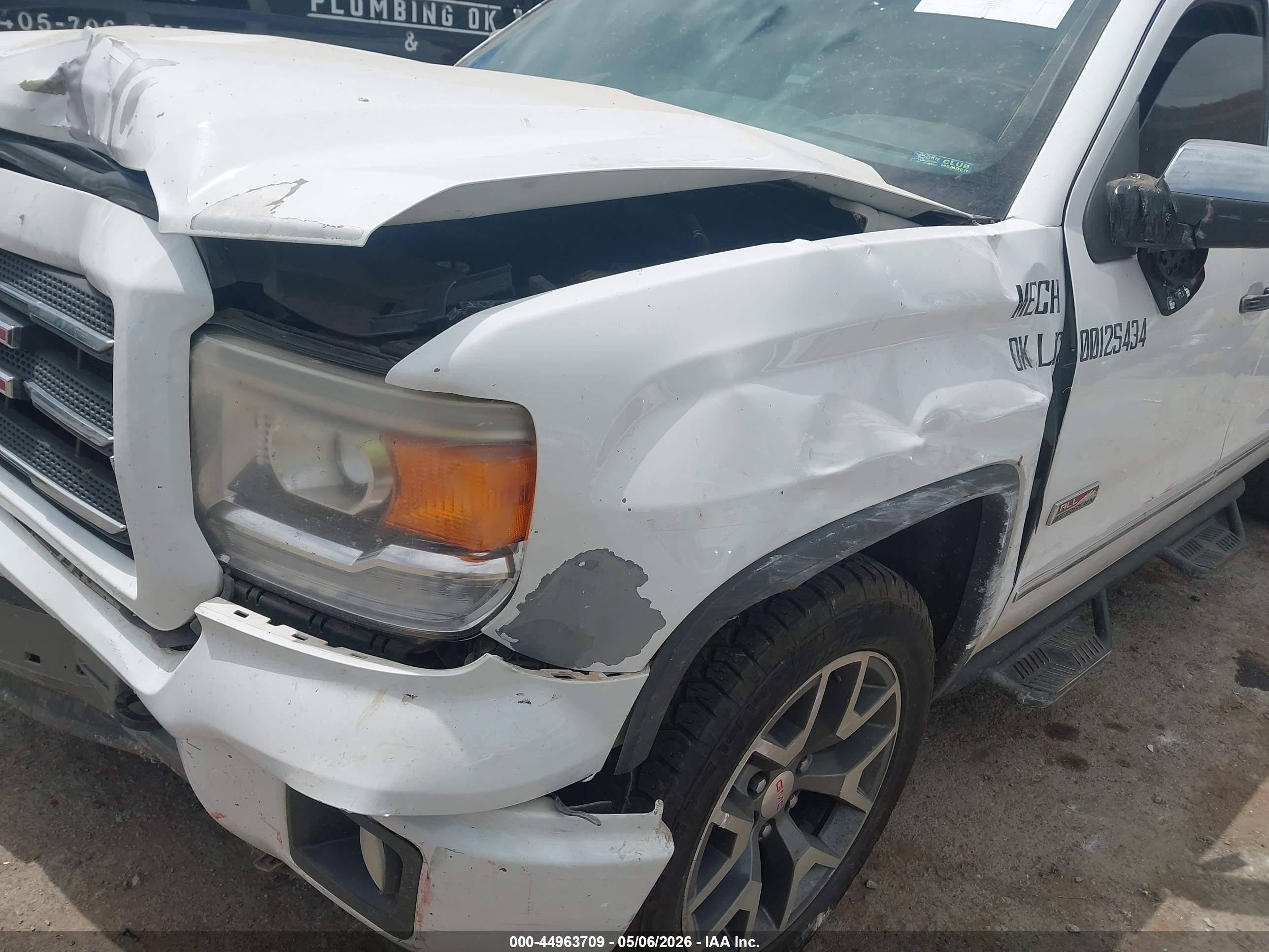 2014 Gmc Sierra 1500 Sle Белый vin: 3GTU2UEC0EG453303