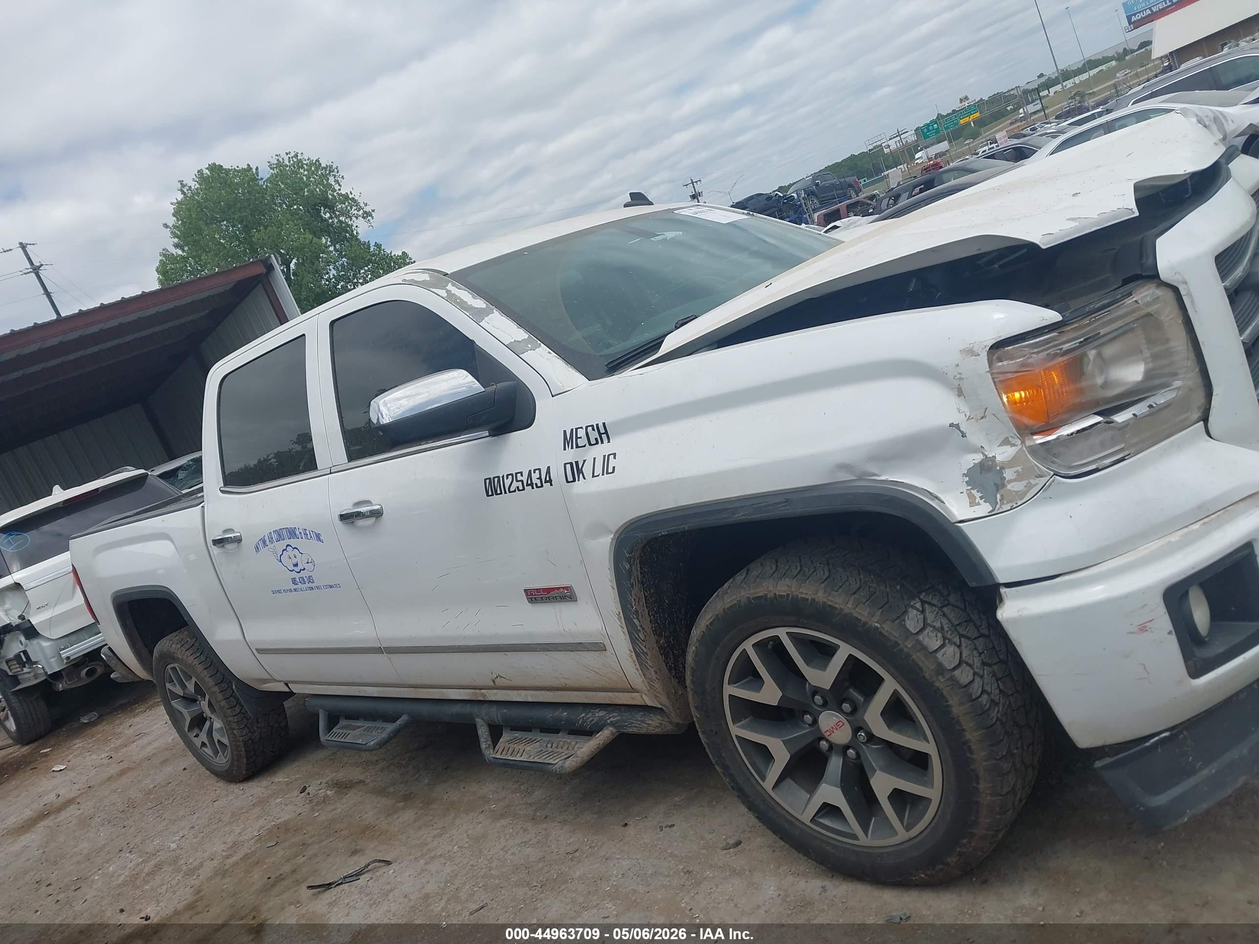 2014 Gmc Sierra 1500 Sle Белый vin: 3GTU2UEC0EG453303