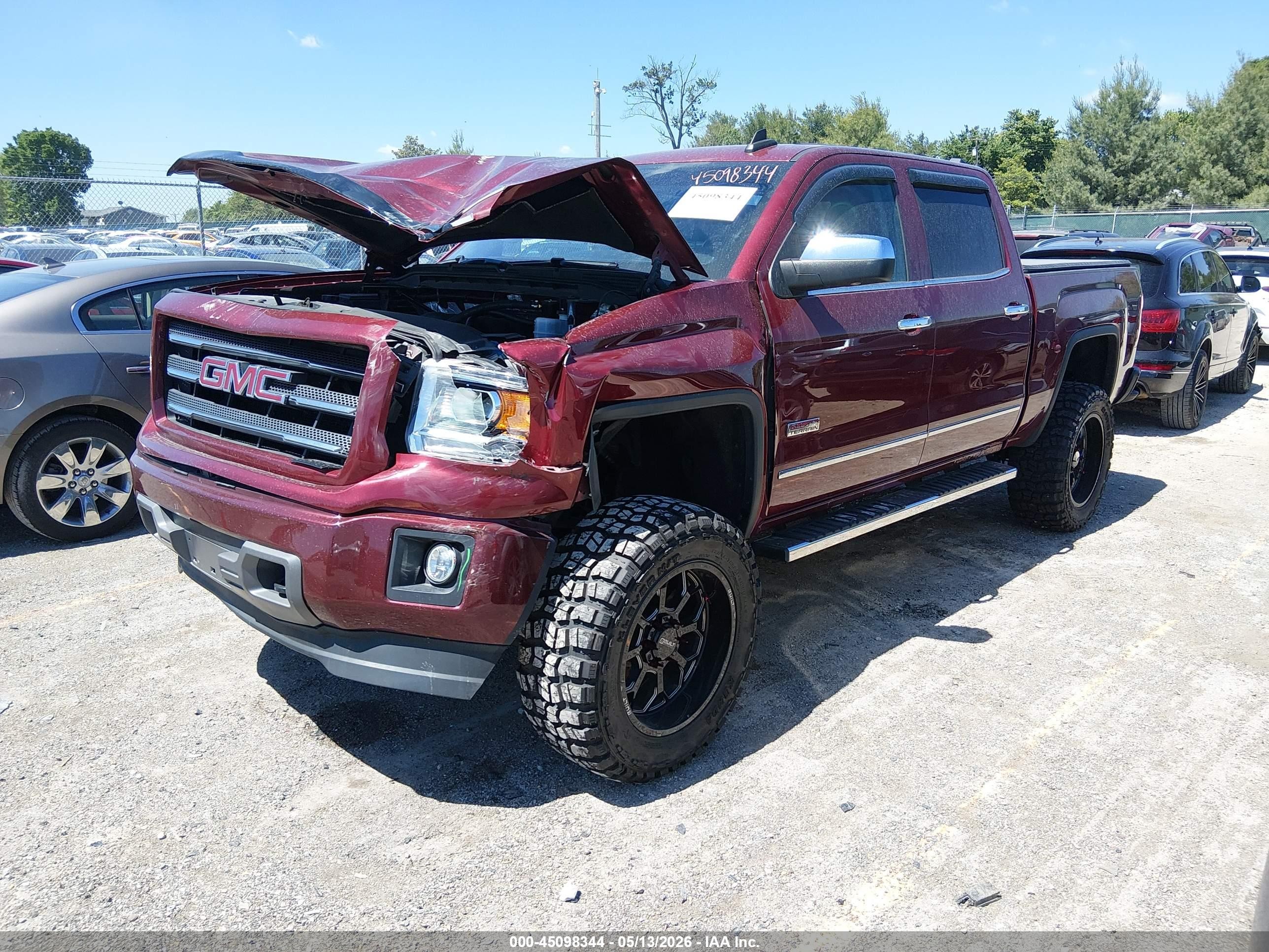 2015 Gmc Sierra 1500 Sle Red vin: 3GTU2UEC0FG228039
