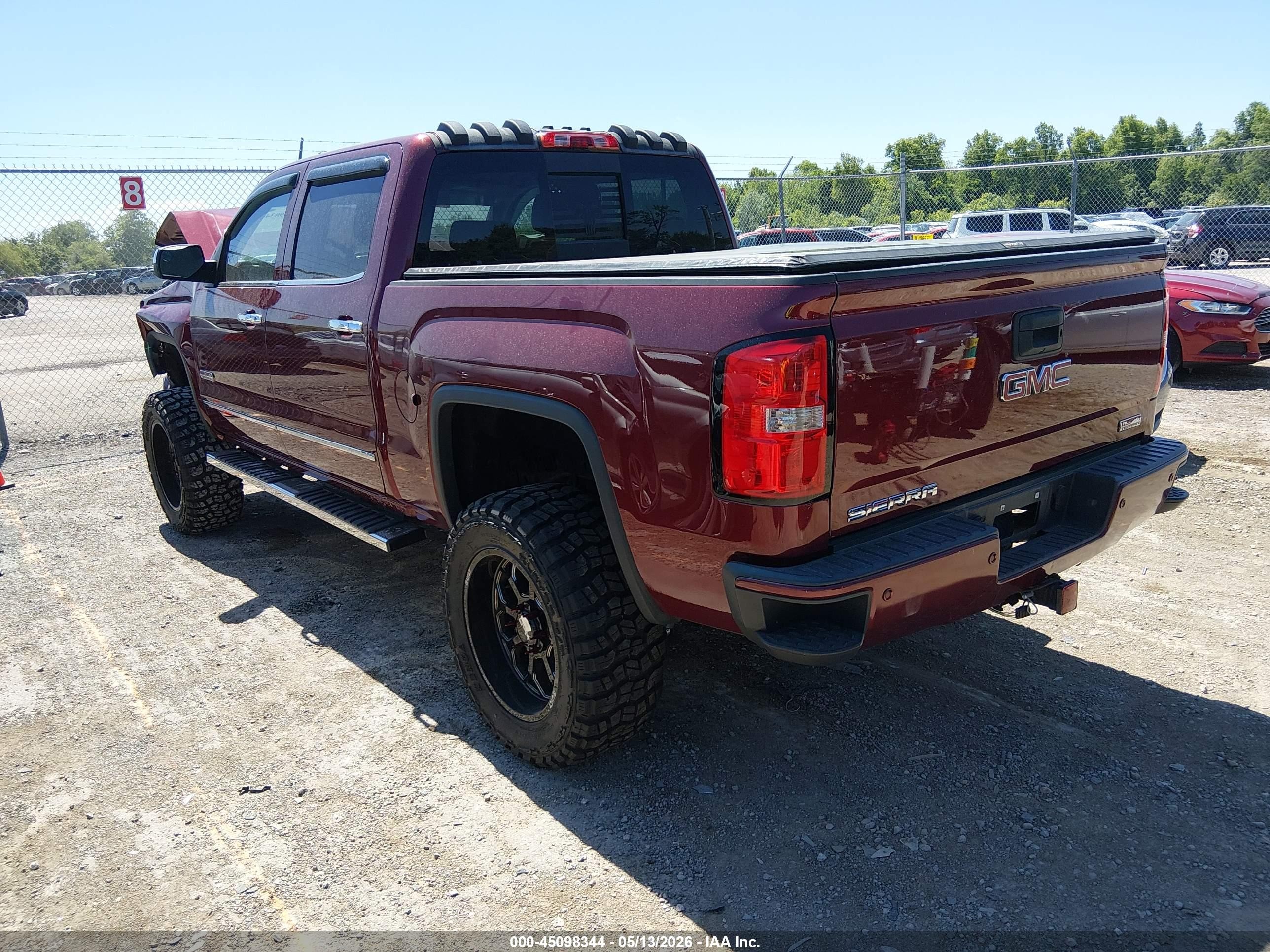 2015 Gmc Sierra 1500 Sle Red vin: 3GTU2UEC0FG228039