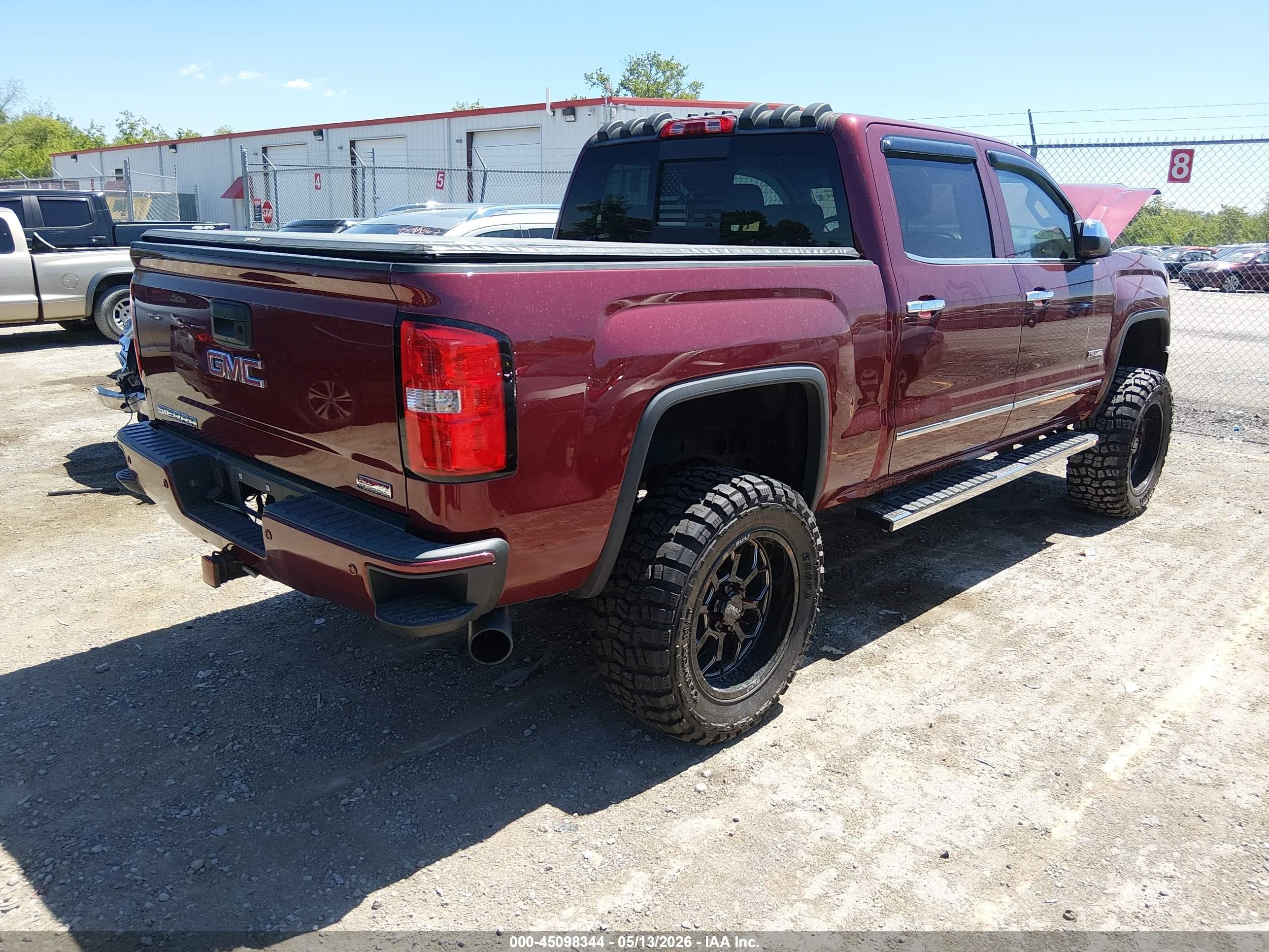 2015 Gmc Sierra 1500 Sle Red vin: 3GTU2UEC0FG228039