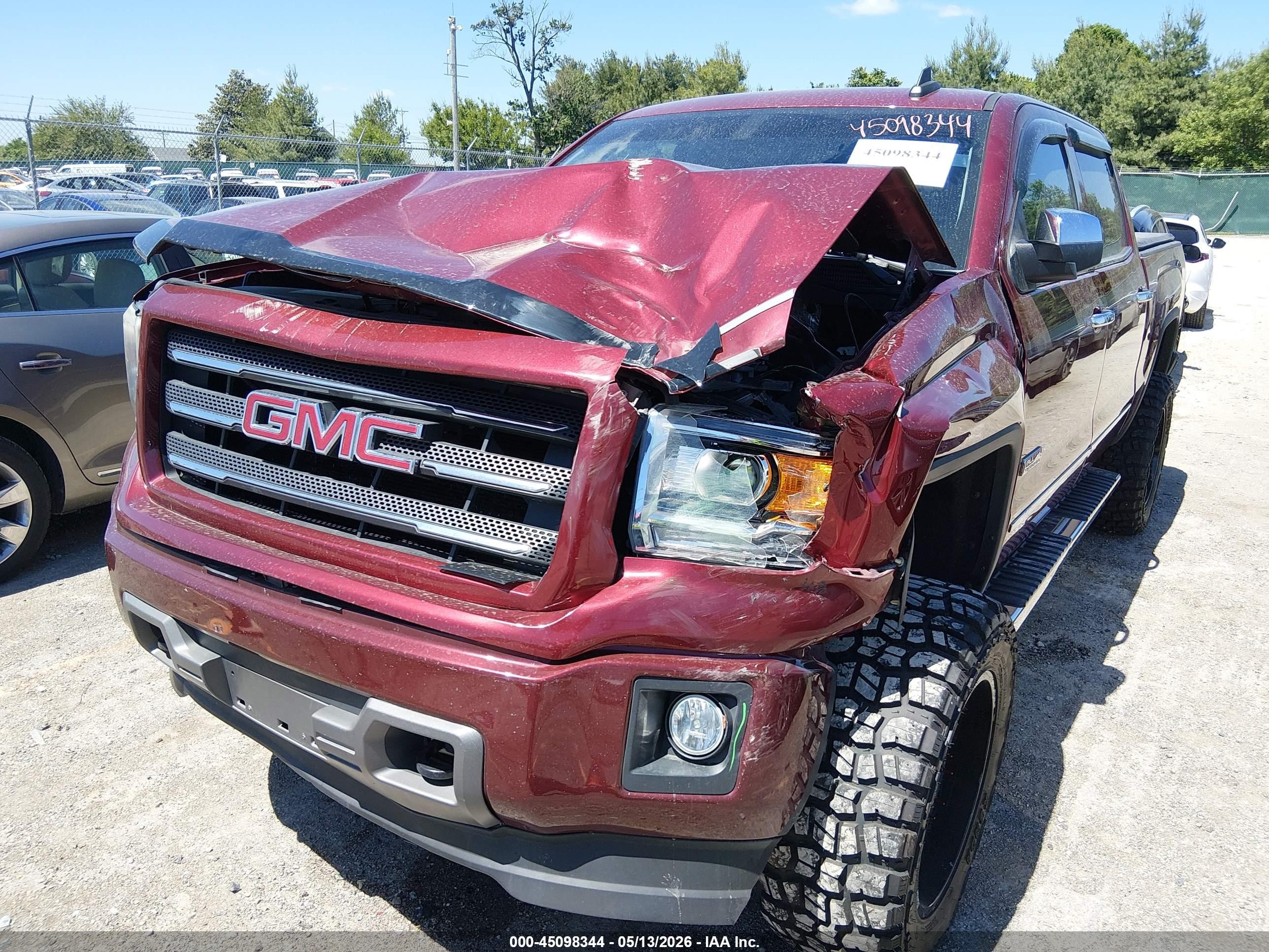 2015 Gmc Sierra 1500 Sle Red vin: 3GTU2UEC0FG228039