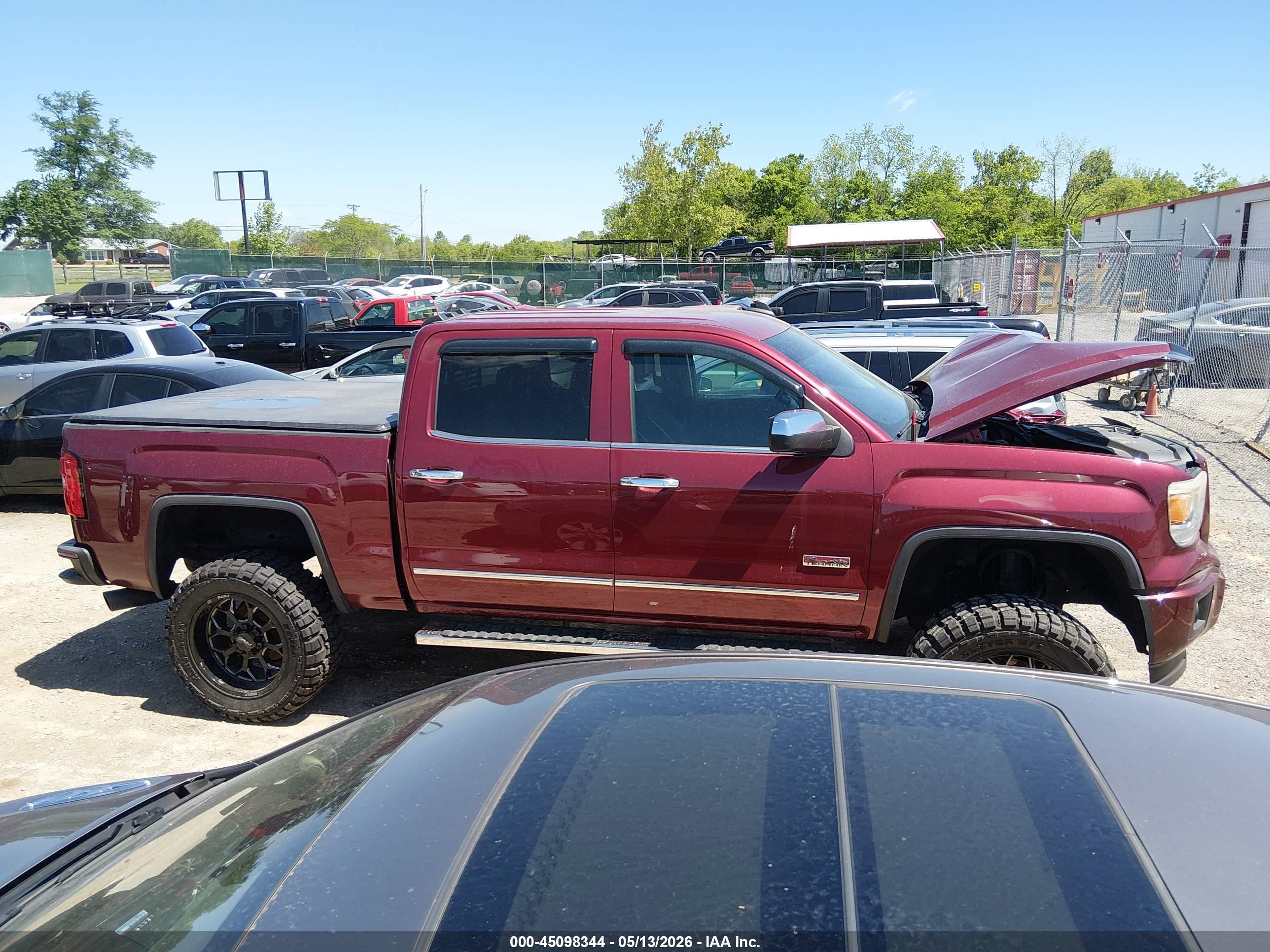 2015 Gmc Sierra 1500 Sle Red vin: 3GTU2UEC0FG228039
