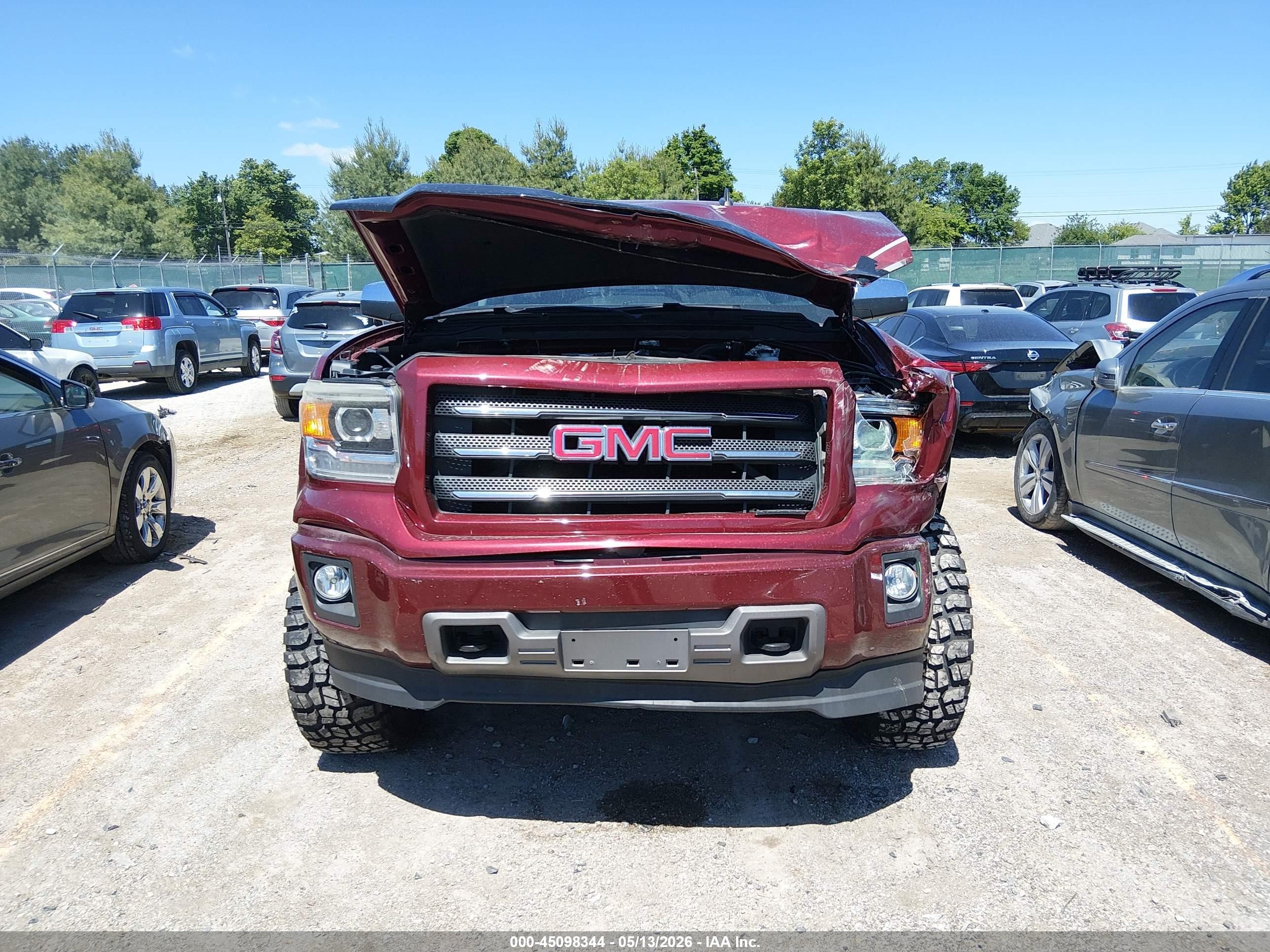 2015 Gmc Sierra 1500 Sle Red vin: 3GTU2UEC0FG228039