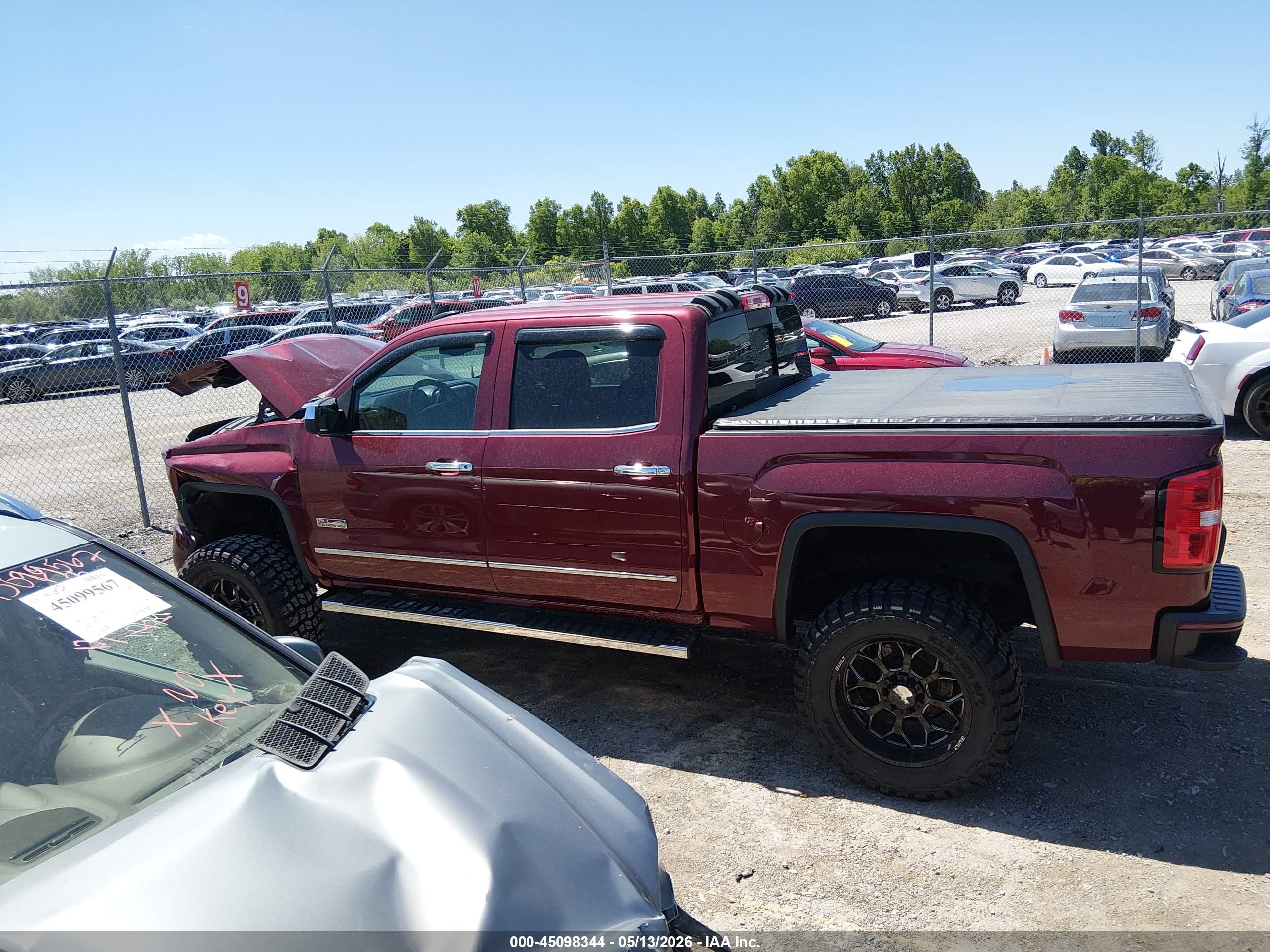 2015 Gmc Sierra 1500 Sle Red vin: 3GTU2UEC0FG228039