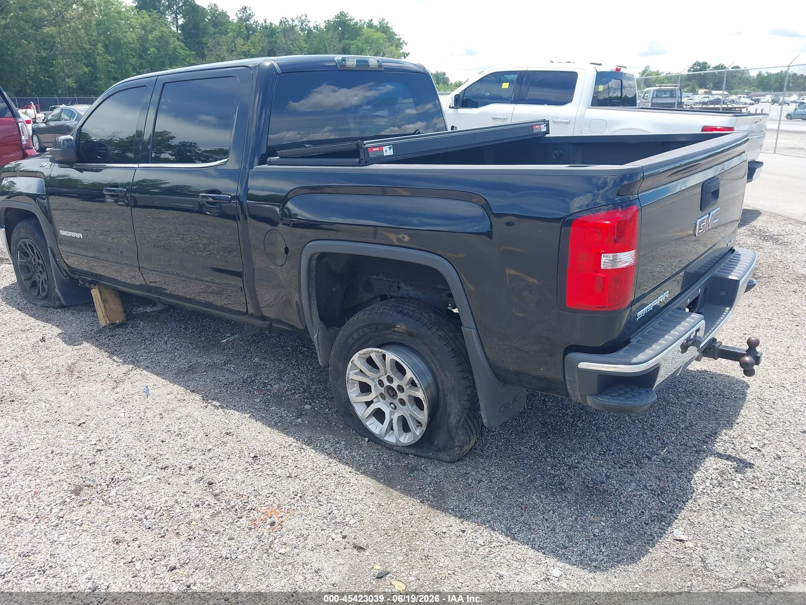 2015 Gmc Sierra 1500 Sle Black vin: 3GTU2UEC0FG281887