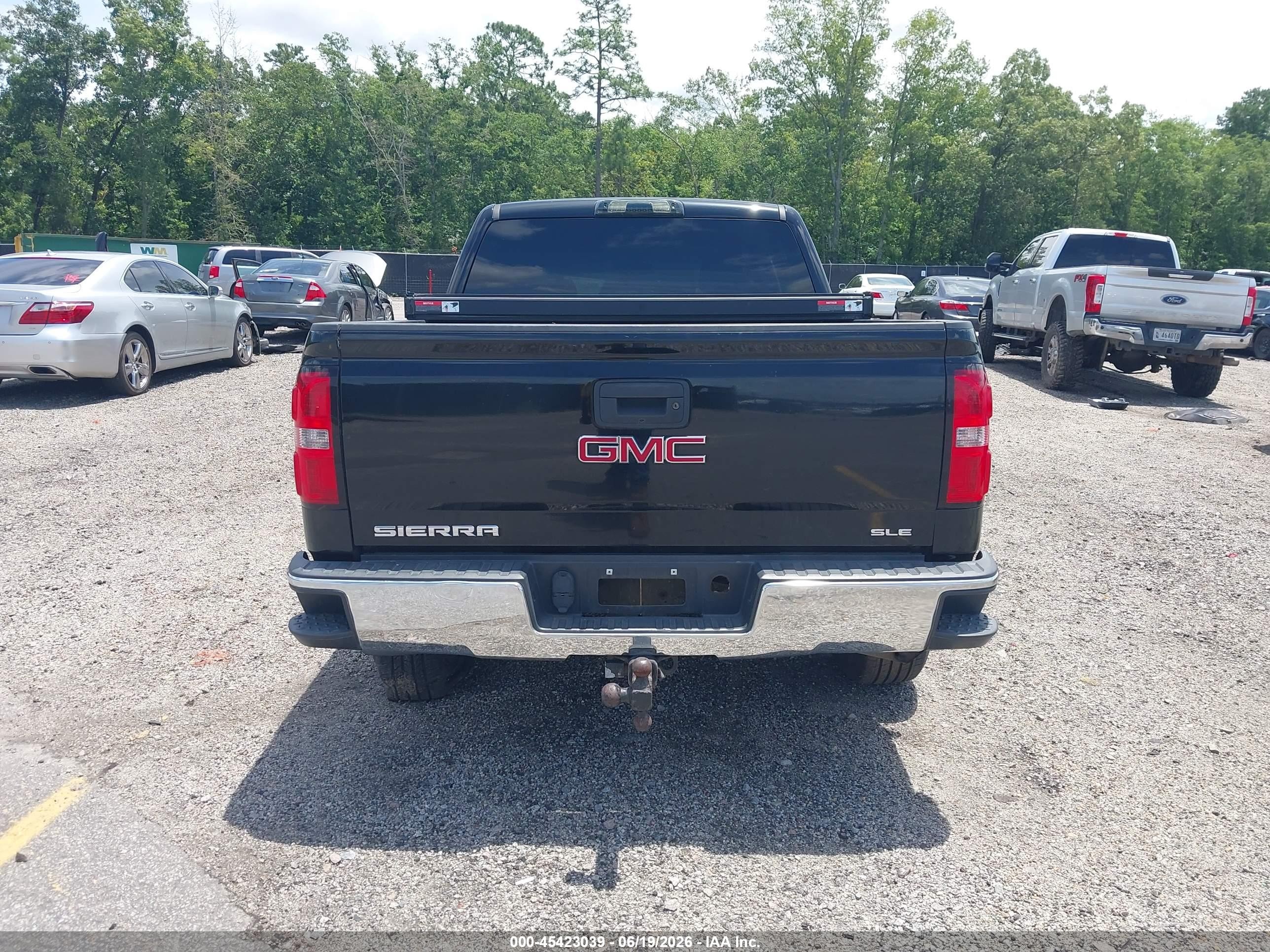 2015 Gmc Sierra 1500 Sle Black vin: 3GTU2UEC0FG281887
