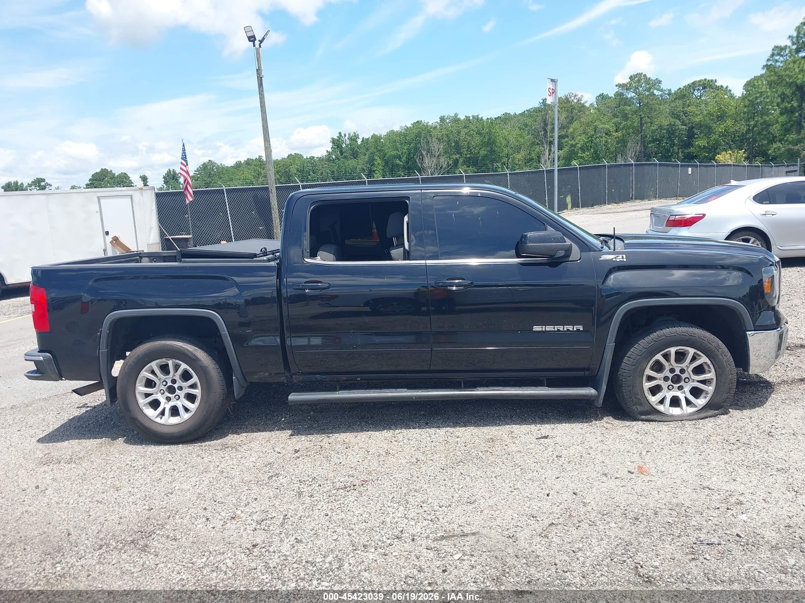 2015 Gmc Sierra 1500 Sle Black vin: 3GTU2UEC0FG281887