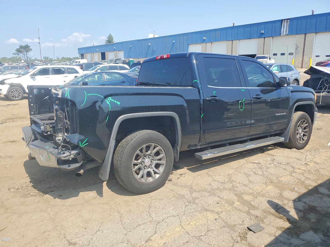 2015 Gmc Sierra K1500 Sle Black vin: 3GTU2UEC0FG498467