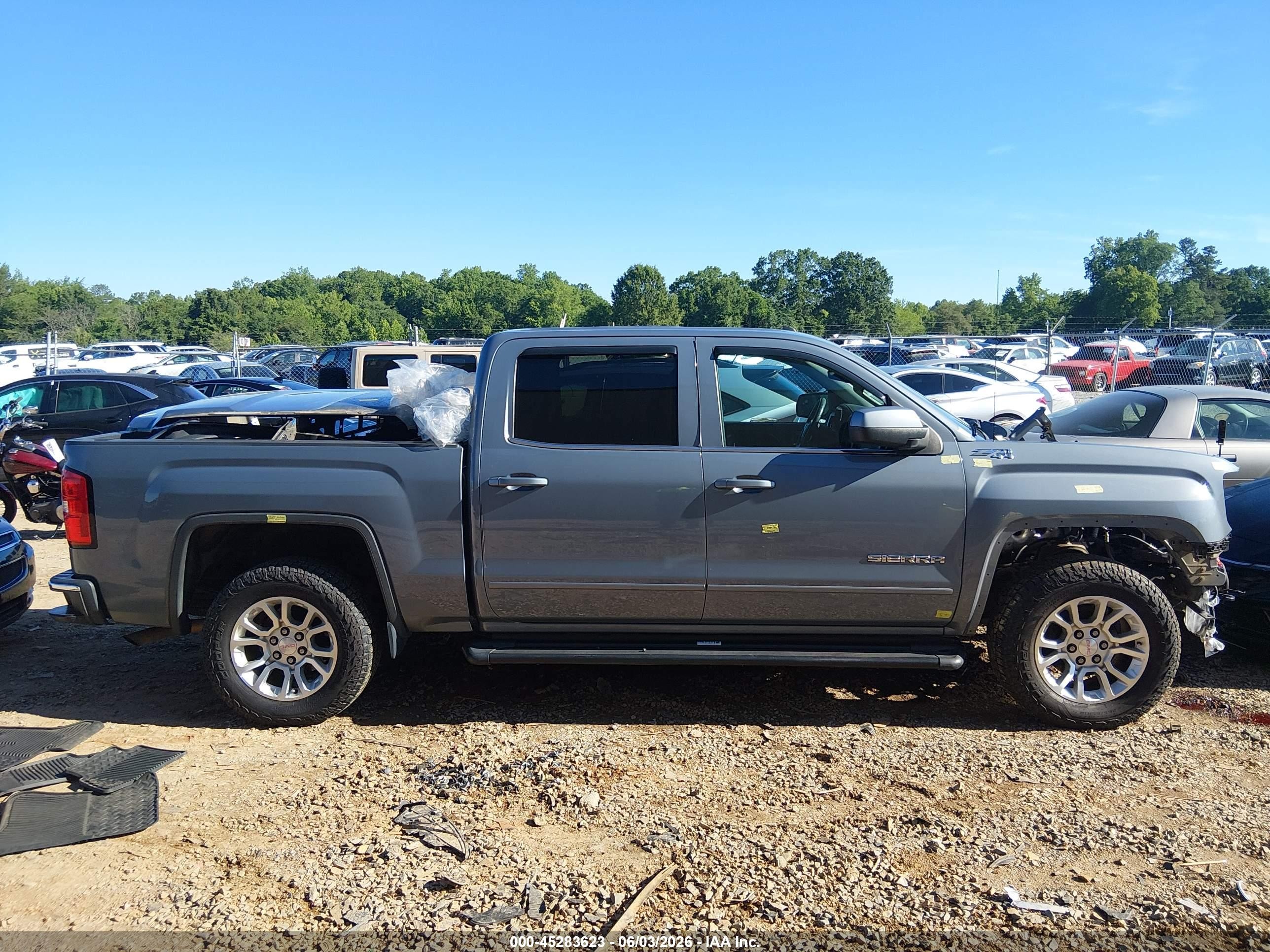 2015 Gmc Sierra 1500 Sle Gray vin: 3GTU2UEC0FG523335