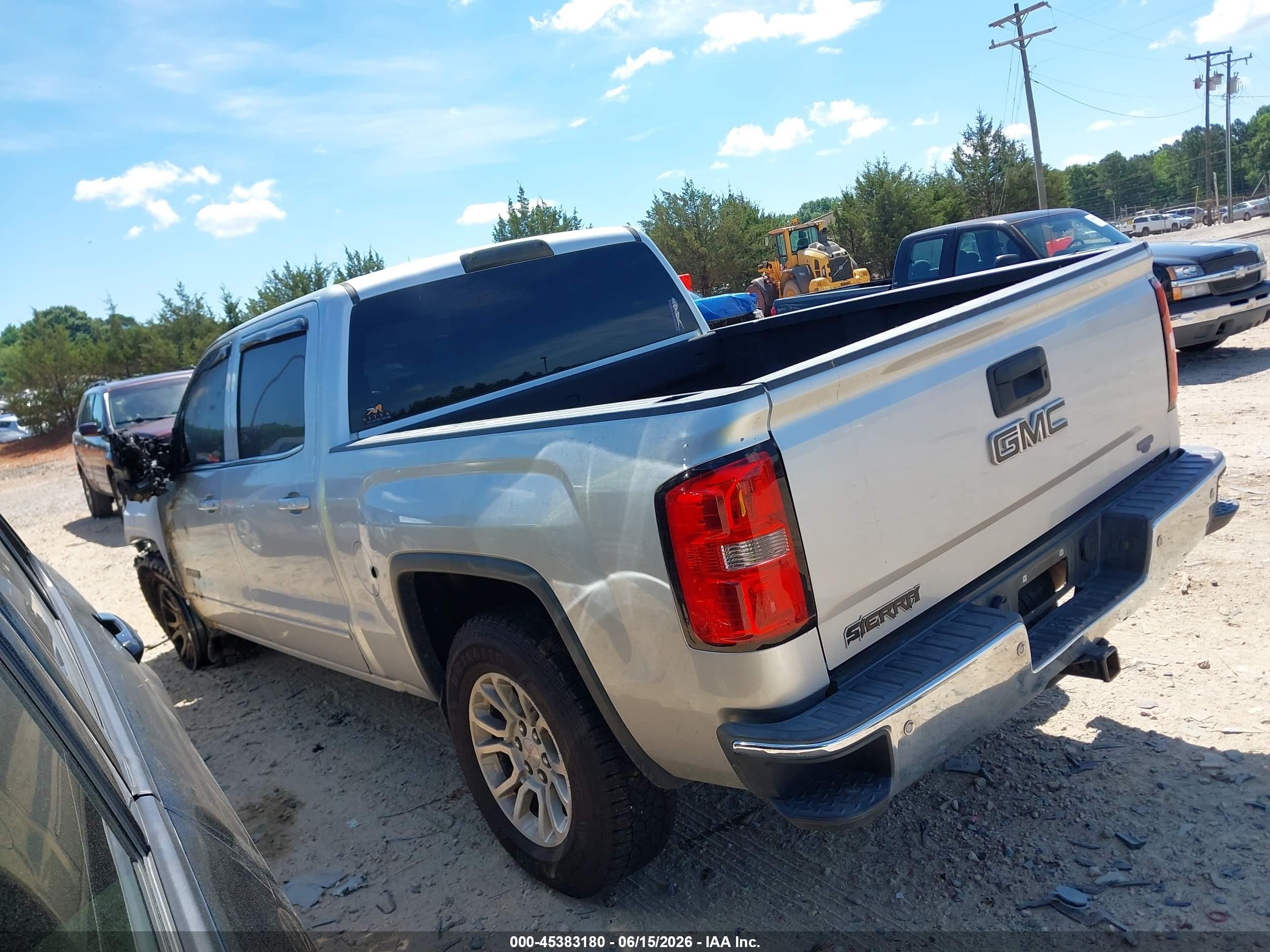 2014 Gmc Sierra 1500 Sle Silver vin: 3GTU2UEC1EG306956