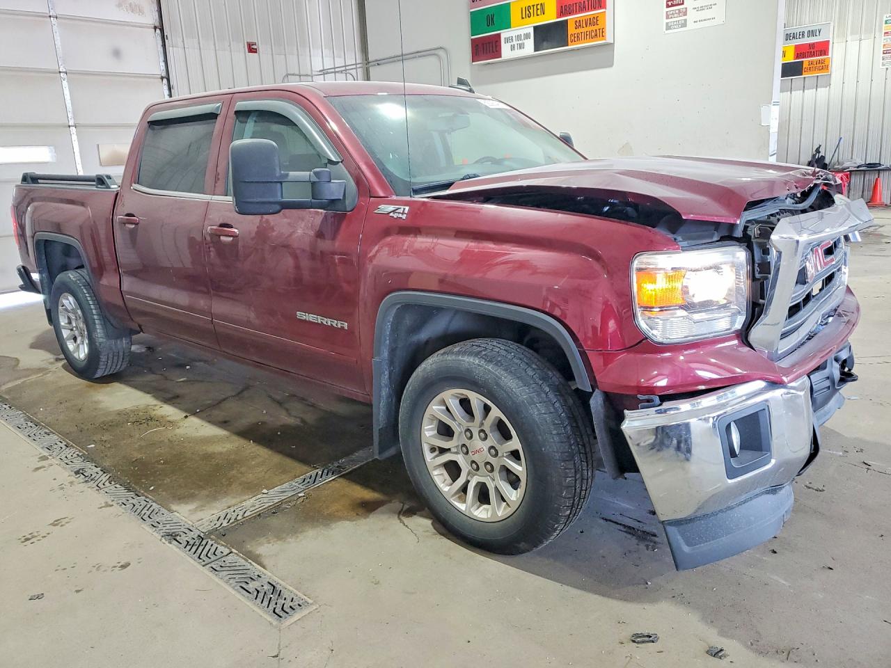 2015 Gmc Sierra K1500 Sle Burgundy vin: 3GTU2UEC1FG123879
