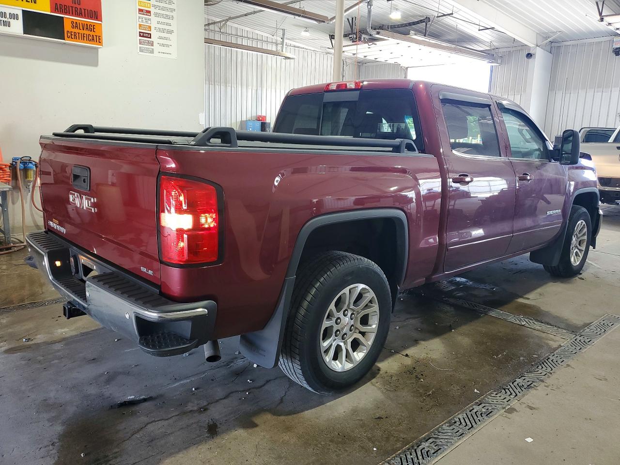 2015 Gmc Sierra K1500 Sle Burgundy vin: 3GTU2UEC1FG123879