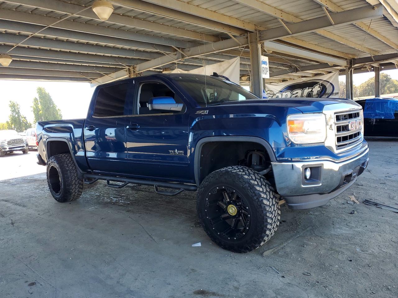 2015 Gmc Sierra K1500 Sle Blue vin: 3GTU2UEC1FG368732