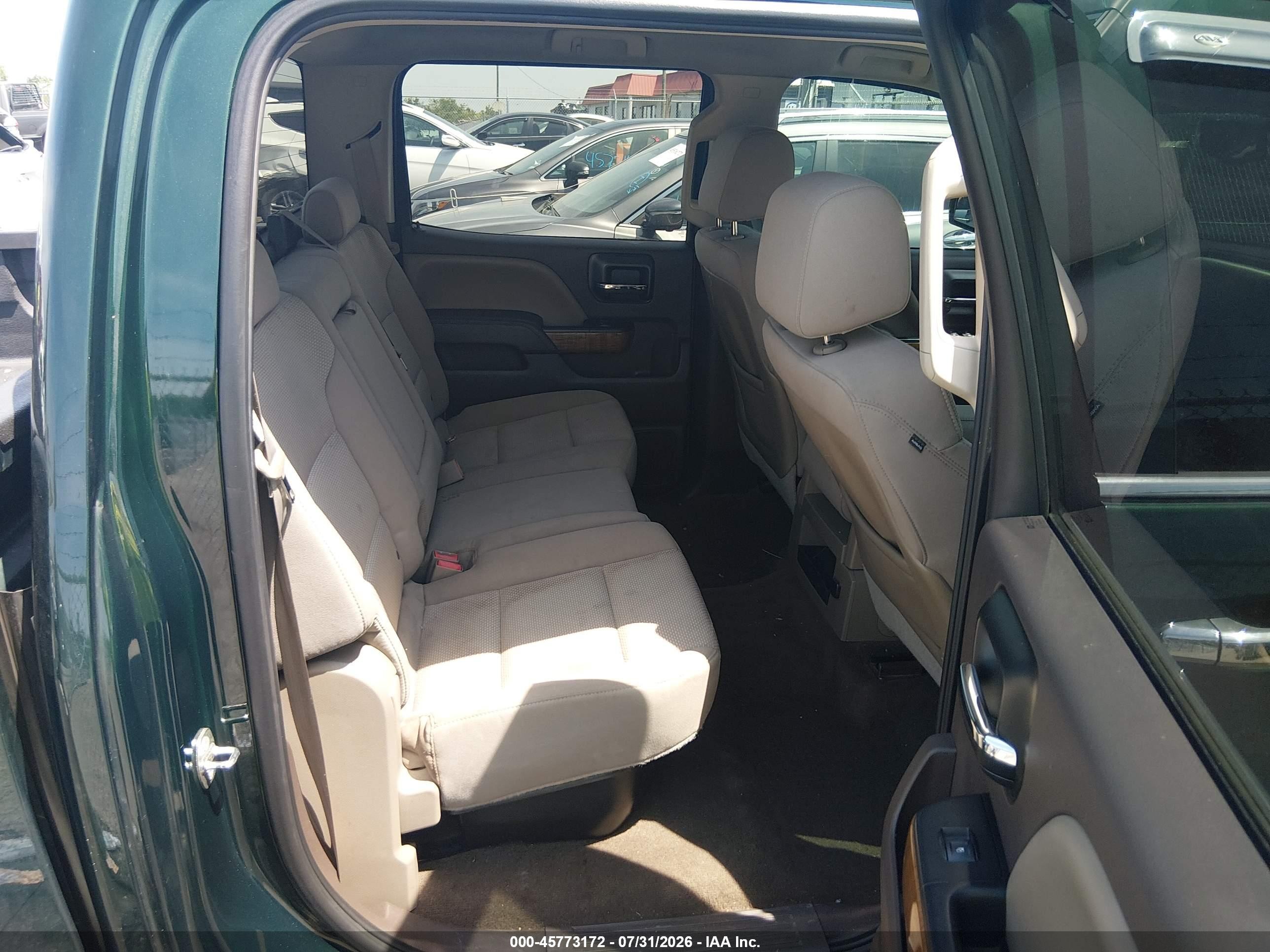 2015 Gmc Sierra 1500 Sle Green vin: 3GTU2UEC1FG394702