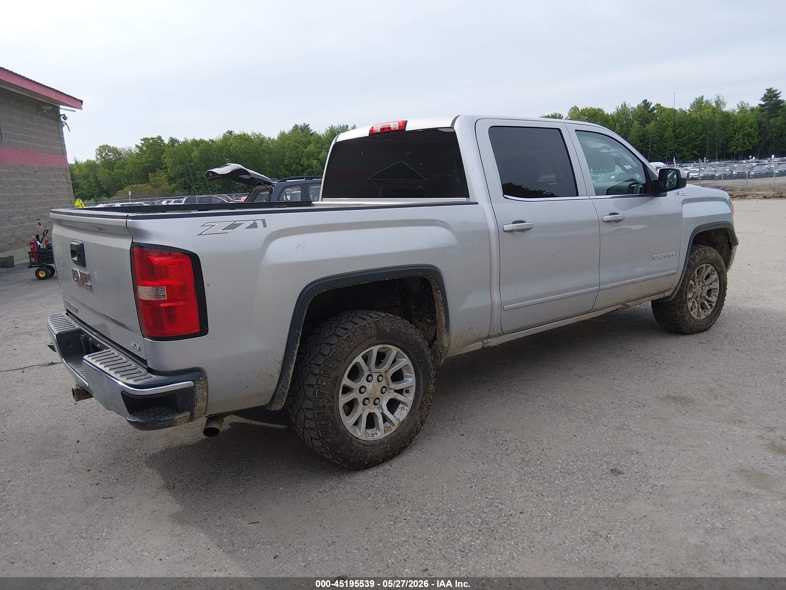 2015 Gmc Sierra 1500 Sle Silver vin: 3GTU2UEC1FG420084