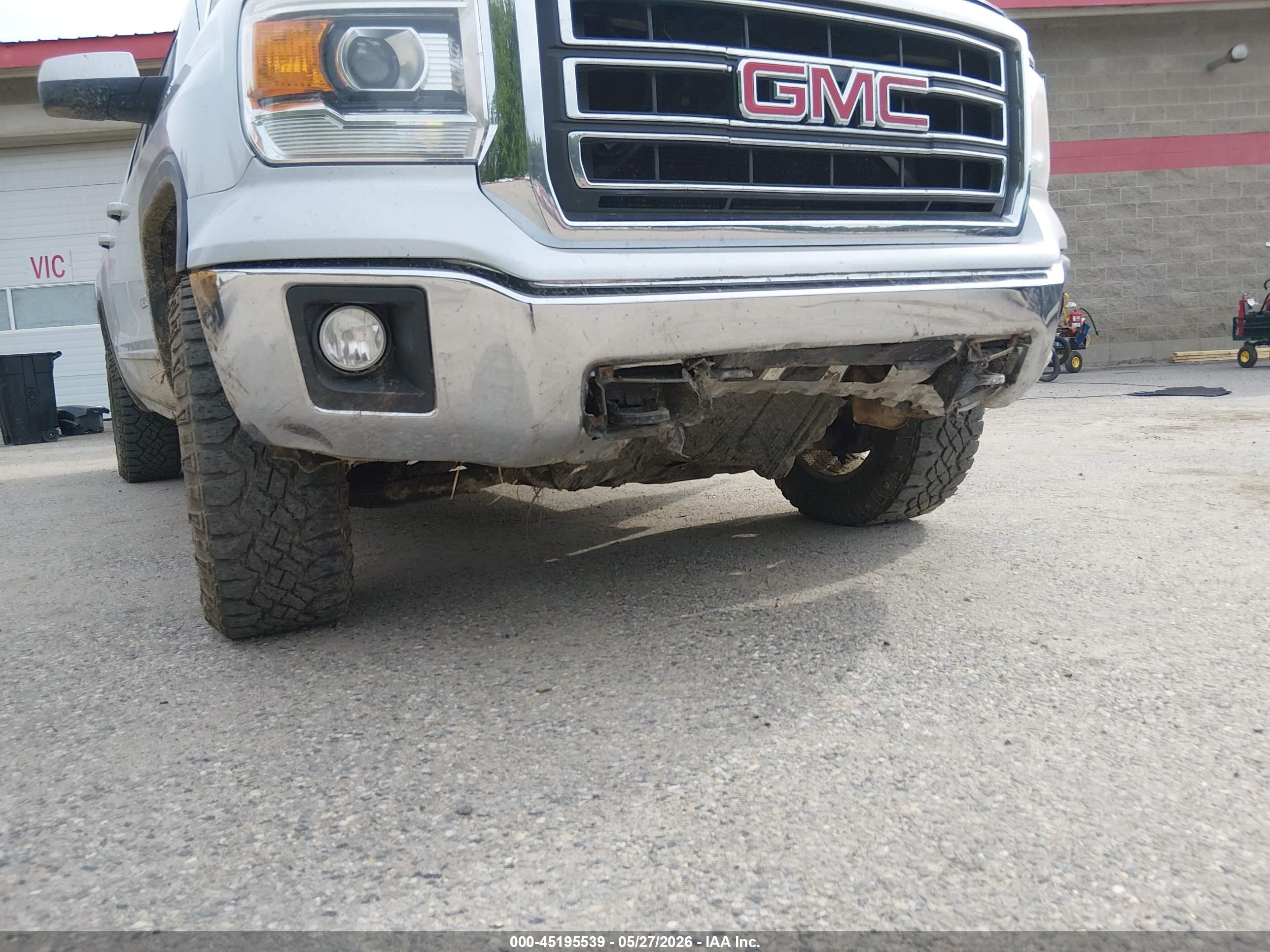 2015 Gmc Sierra 1500 Sle Silver vin: 3GTU2UEC1FG420084