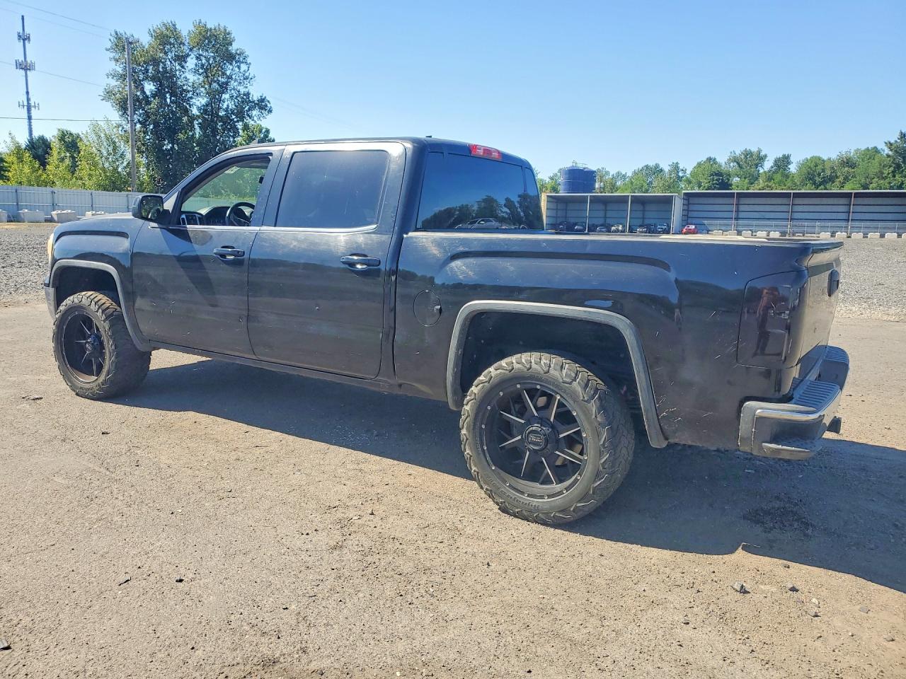 2015 Gmc Sierra K1500 Sle Black vin: 3GTU2UEC1FG435393