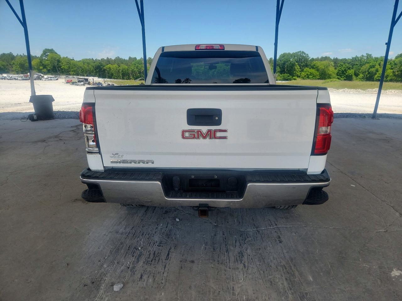 2015 Gmc Sierra K1500 Sle White vin: 3GTU2UEC1FG471522