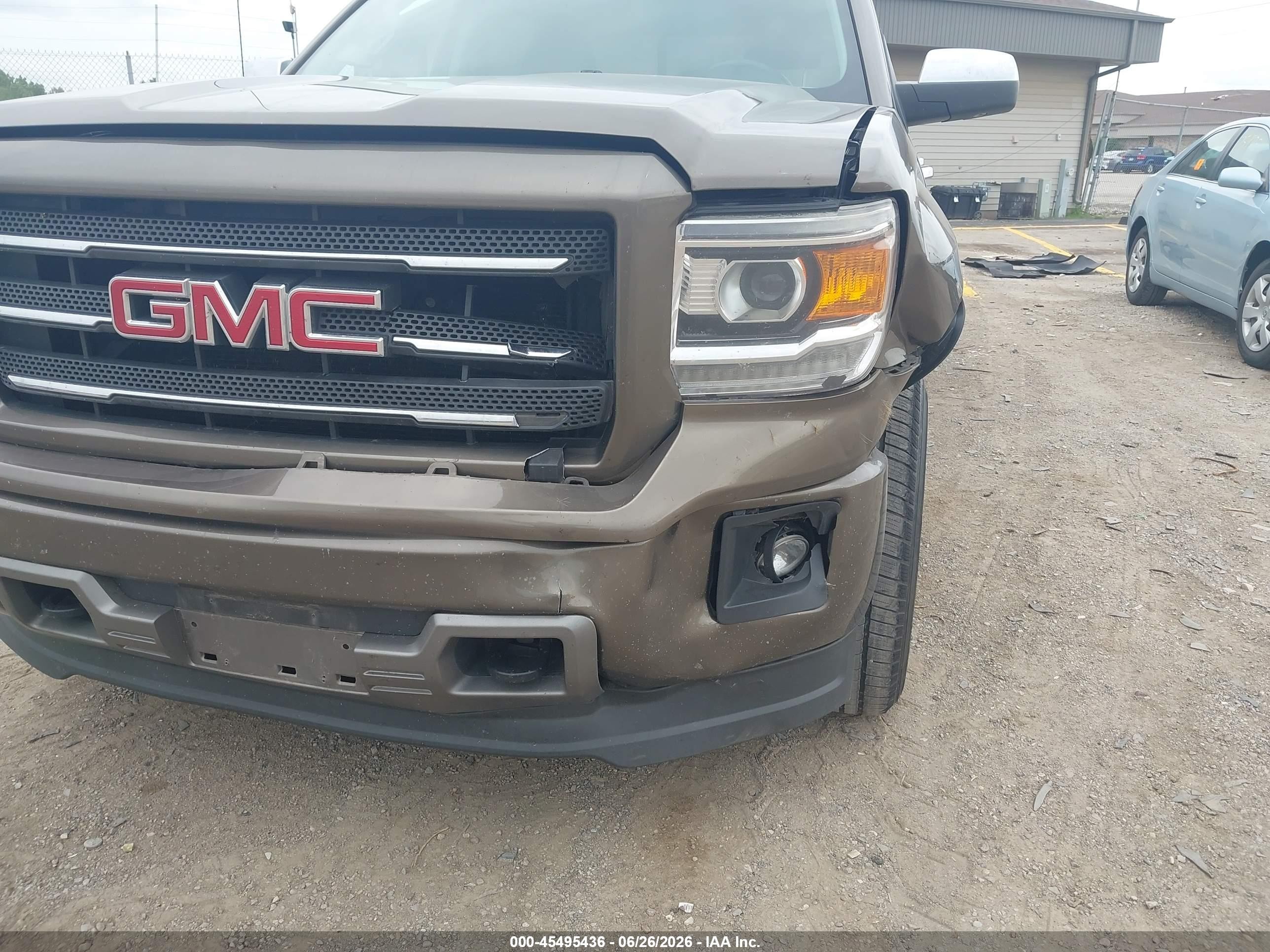 2015 Gmc Sierra 1500 Sle Brown vin: 3GTU2UEC1FG475912