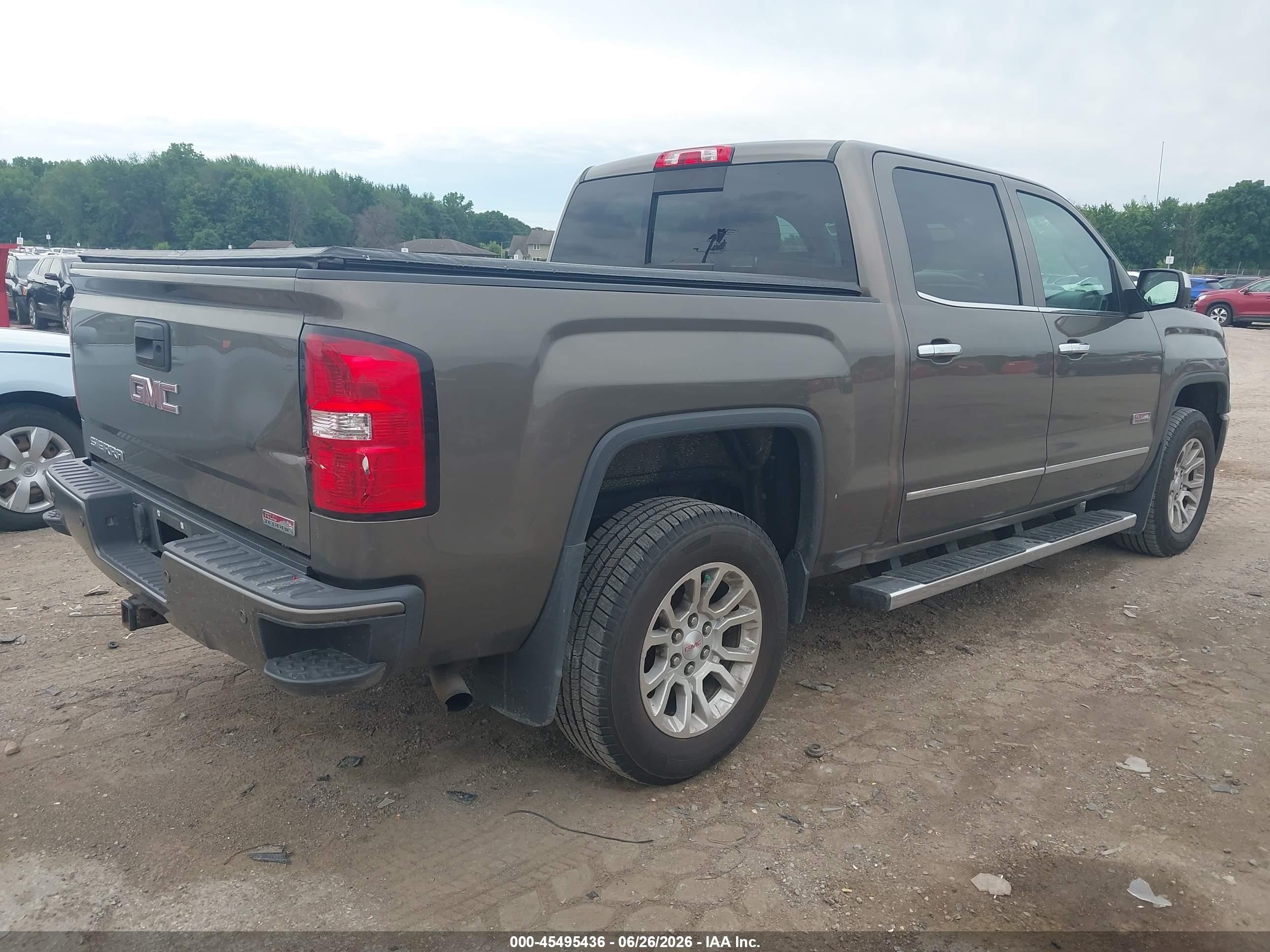 2015 Gmc Sierra 1500 Sle Brown vin: 3GTU2UEC1FG475912